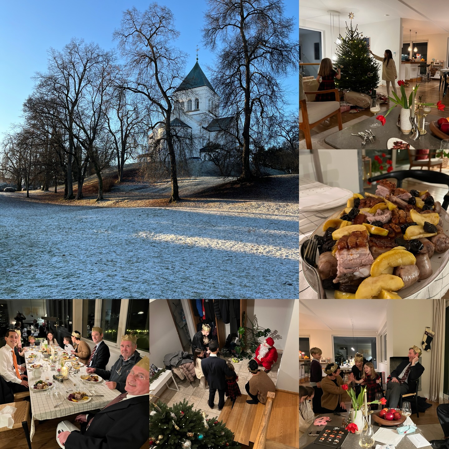 Merry Christmas from all of us 🎄
From Iain and Jane in Oslo with our Norwegian family—where Father Christmas came knocking at the door last night—to Ned, Paula, vineyard spaniel Nell 🐾, the vineyard twins and Liz, waiting patiently for him to make his way to Oatley.
Wishing everyone a joyful, peaceful Christmas wherever you’re celebrating ✨