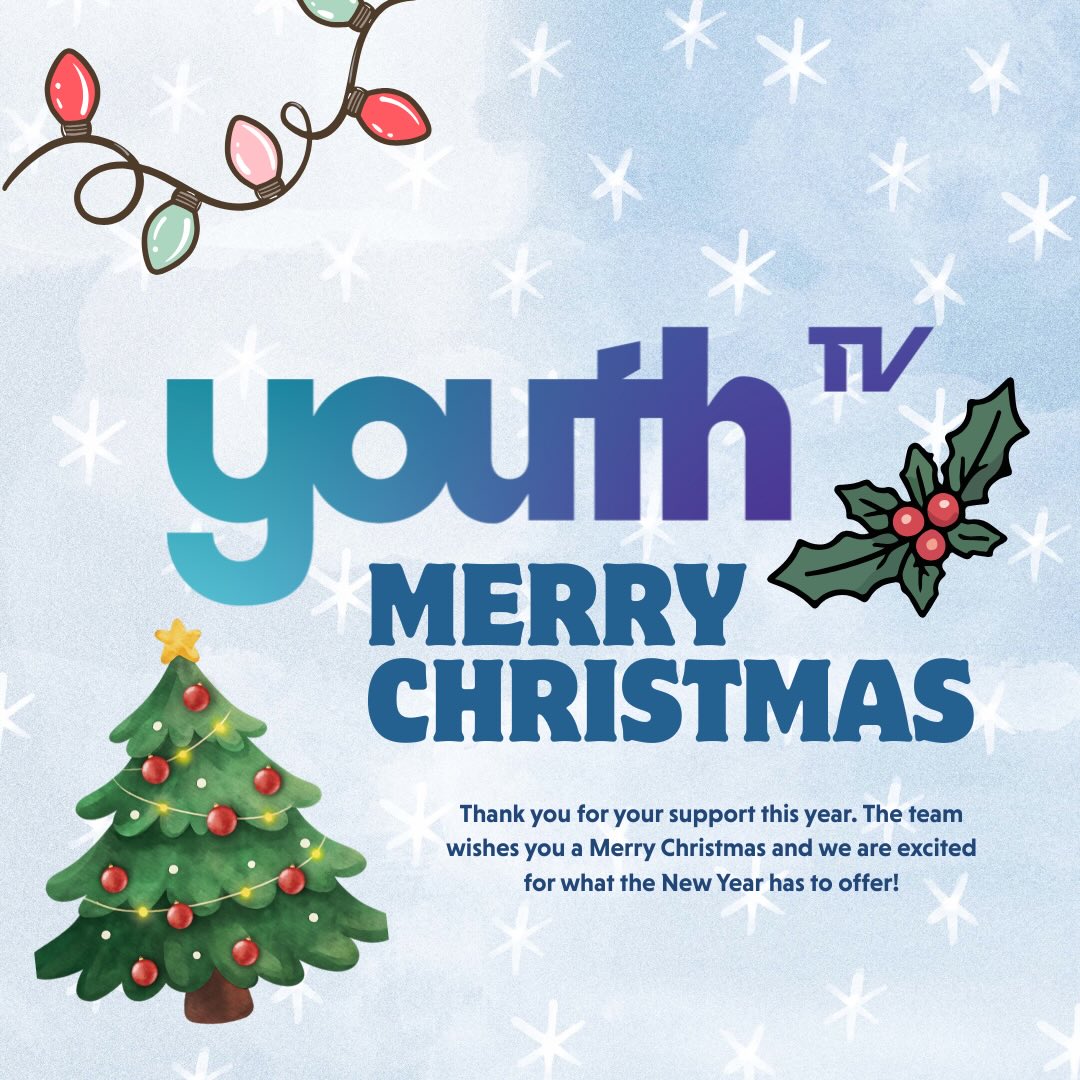 Wishing all of our contributors, viewers, team members and sponsors a very Merry Christmas and Happy New Year from everyone at YouthTV.