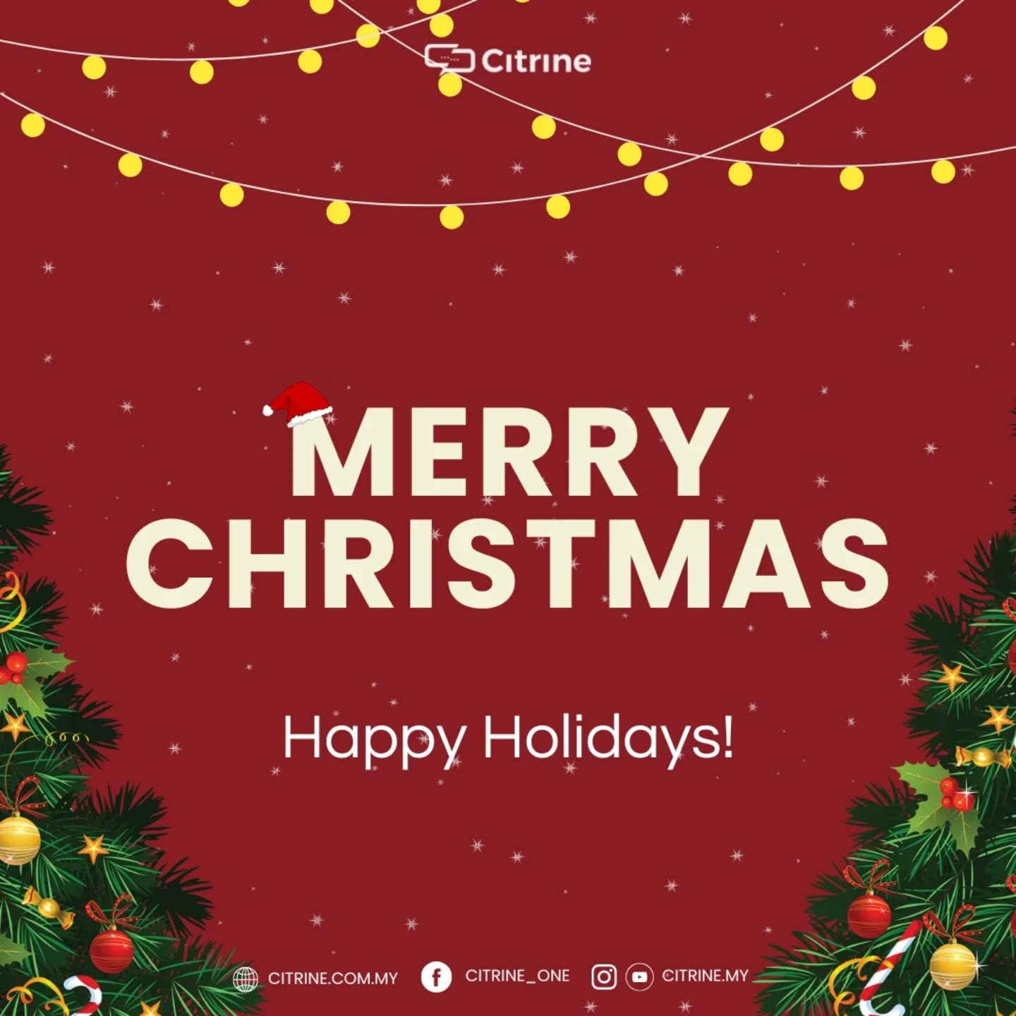 This season, we’re grateful for the moments, the memories, and the people who make the year brighter.
Thank you for being part of our journey.
🎄✨ Merry Christmas from Citrine!