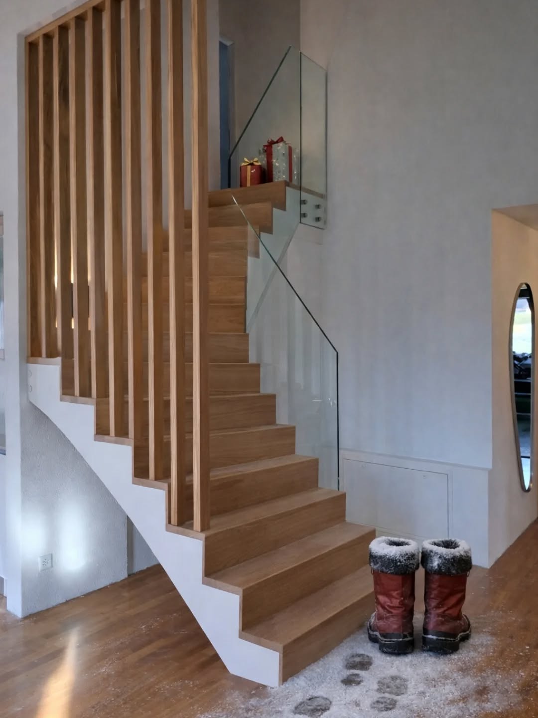 𝐋𝐞 𝐏è𝐫𝐞 𝐍𝐨ë𝐥 𝐬𝐚𝐢𝐭 𝐫𝐞𝐜𝐨𝐧𝐧𝐚î𝐭𝐫𝐞 𝐮𝐧 𝐞𝐬𝐜𝐚𝐥𝐢𝐞𝐫 𝐝𝐞 𝐪𝐮𝐚𝐥𝐢𝐭é 🎅🏻❄️
Photo capturée par l'un de nos clients : même en pleine tournée, le Père Noël prend le temps de retirer ses bottes avant de monter un bel escalier. Le respect du bois noble, ça compte !
Un grand merci à tous nos clients pour la confiance que vous nous accordez. Chaque projet est unique et nous sommes fiers de contribuer à vos réalisations.
Merci également à toute notre équipe pour votre engagement, votre savoir-faire et votre passion du métier. C'est grâce à vous que chaque escalier prend vie.
𝐉𝐨𝐲𝐞𝐮𝐱 𝐍𝐨ë𝐥 à 𝐭𝐨𝐮𝐬 ! 🎄
Profitez bien des fêtes et rendez-vous en 2026 pour de nouveaux projets sur mesure.
.
.
.
.
.
.
.
#joyeuxnoel #noel2025 #escalier #escaliersurmesure #interieurdesign