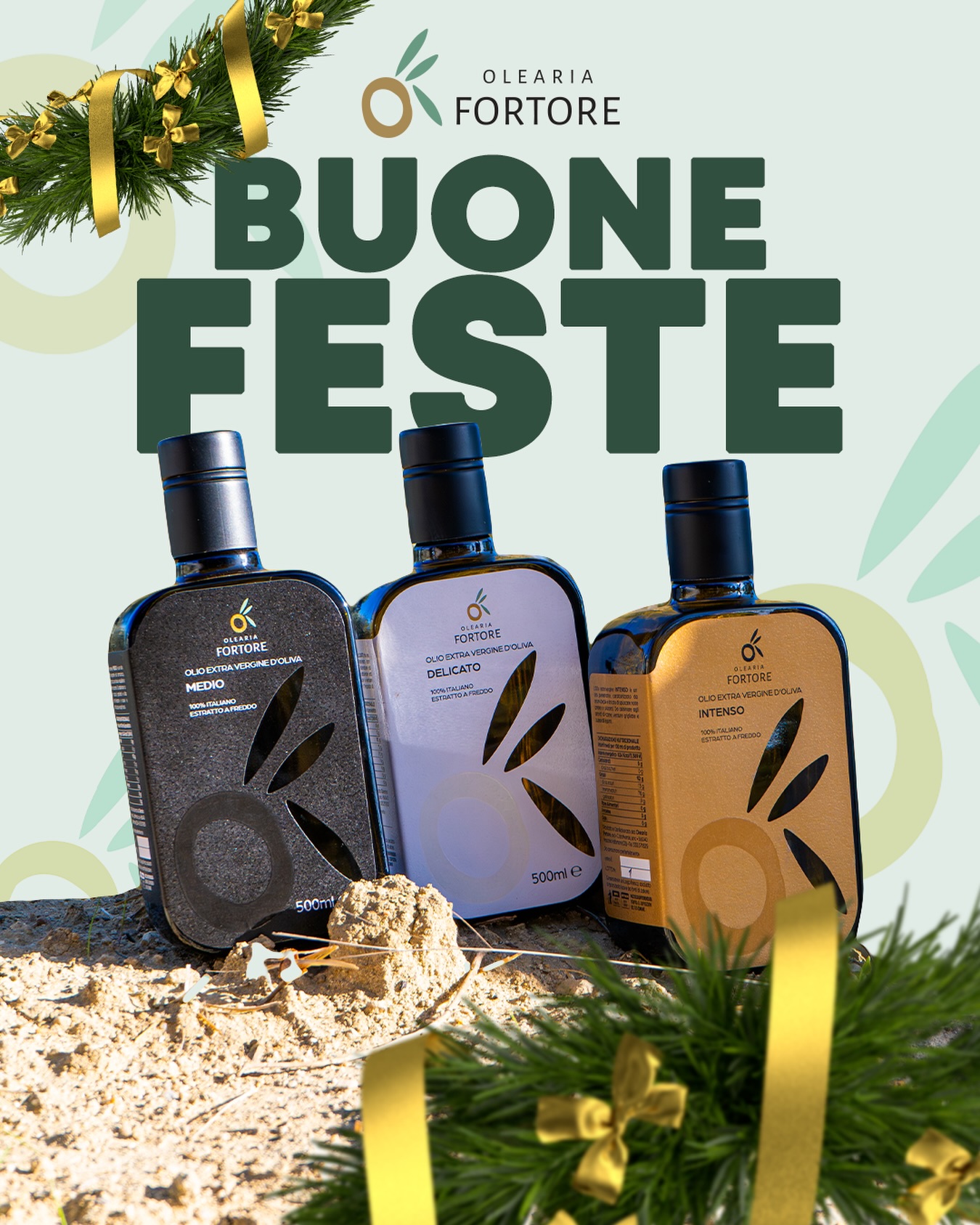 Buone Feste da Olearia Fortore 🎄🫒
Il Natale è fatto di dettagli: profumi in cucina, tavole che si riempiono, momenti lenti da condividere.
L’olio extravergine accompagna tutto questo in silenzio, diventando parte delle nostre tradizioni quotidiane.
