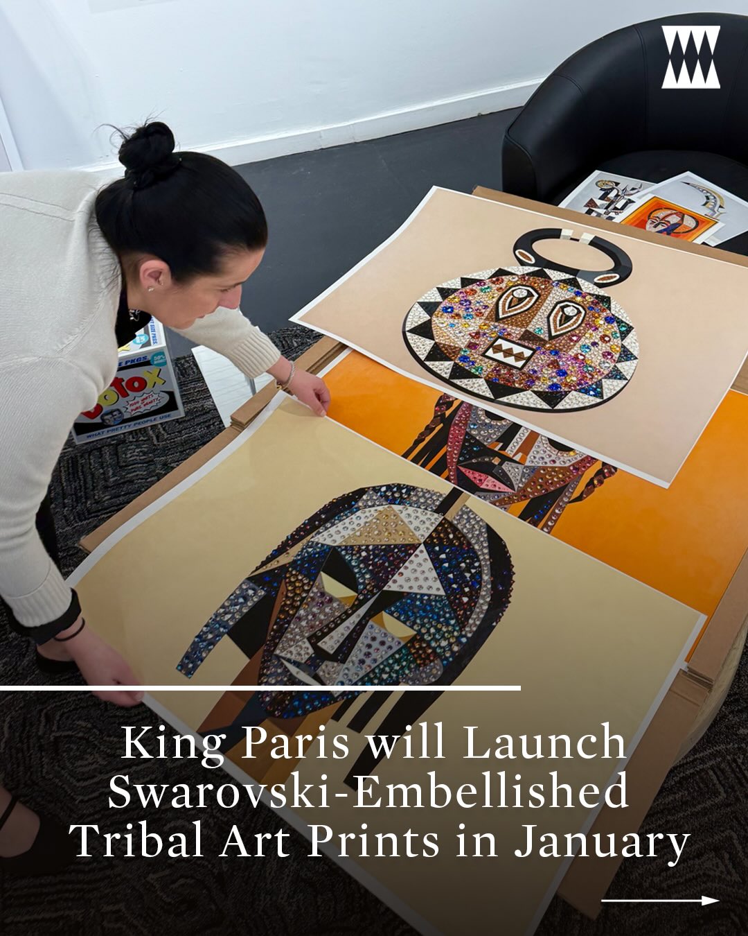 Inspired by antique African figures and living artists who have moved me most, I am creating a series of prints that imagine a marriage between African forms and some of our favorite modern and contemporary artists.
The work merges ancestral presence with contemporary visual language, past and present in direct conversation, hand-bedazzled with Swarovski crystal because why not ! 💎 :)
Limited edition prints will be available in Q1 2026 through my website and select galleries. - KP