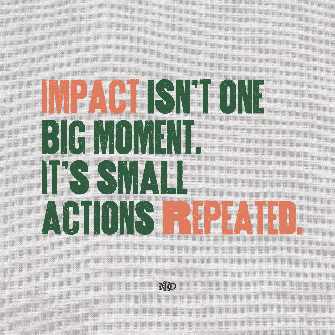 Impact isn’t one big moment.
It’s small actions repeated.
Comment NDO to stay connected.