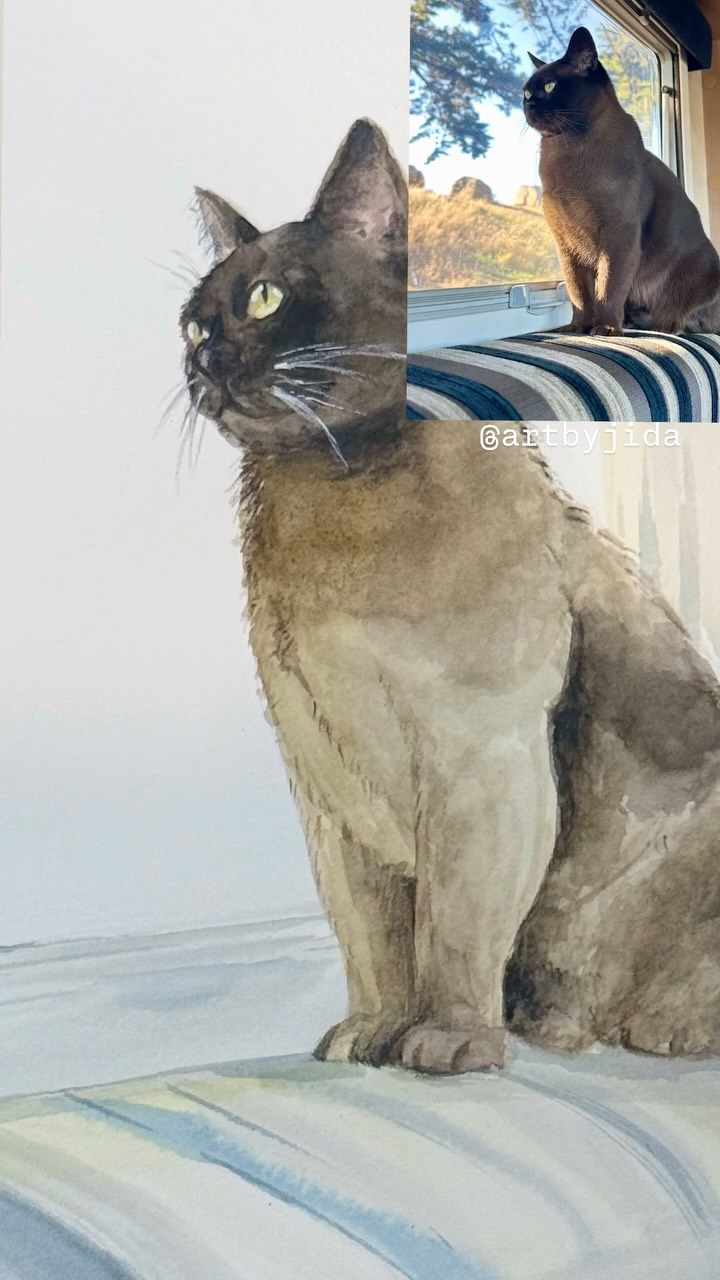 Pet portrait commissions now open ✨
DM for pricing + orders 🎁
#artbyjida #smallbusinesstasmania #petportrait