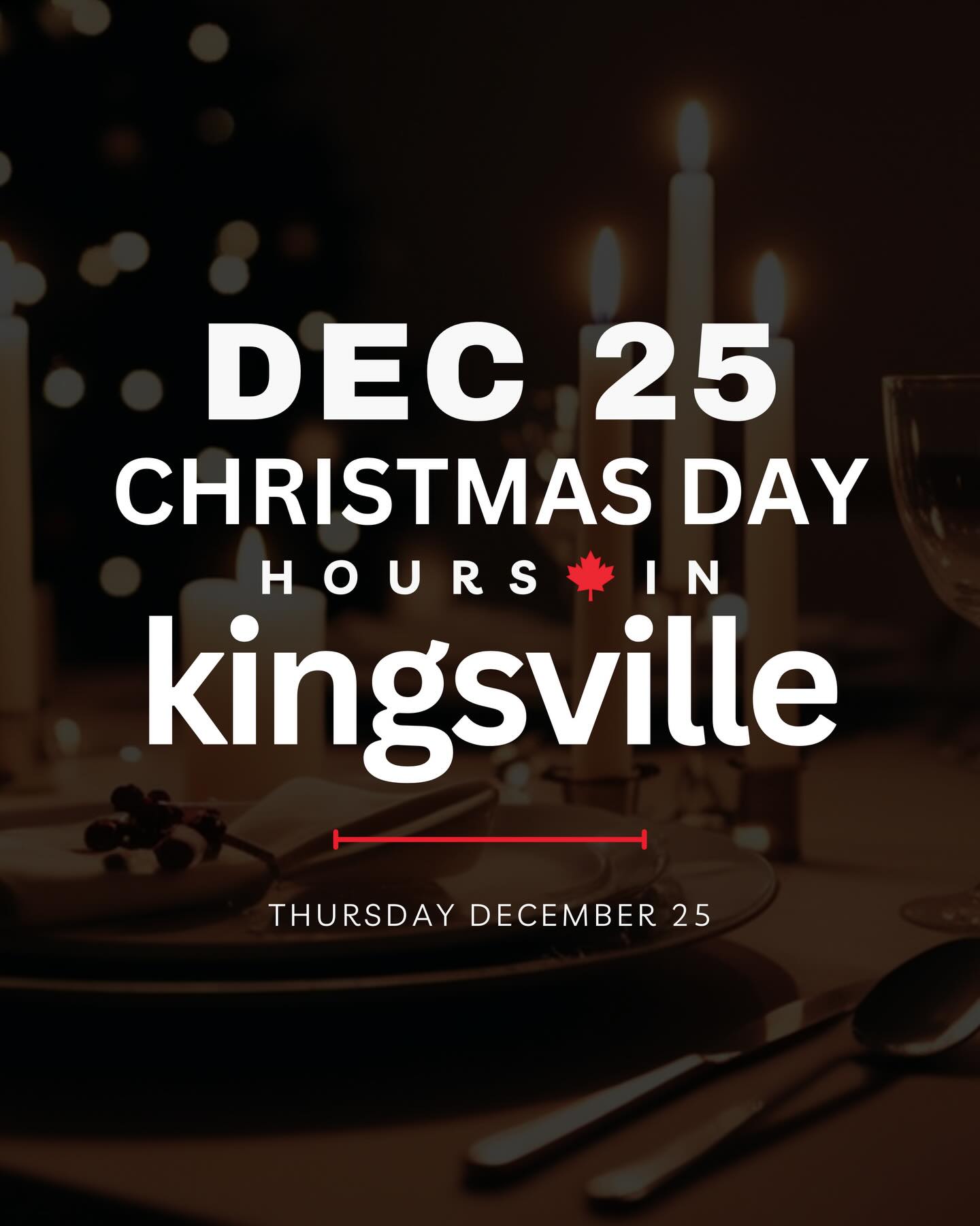 If your Christmas Day plans include relaxing instead of cooking, Iโve been tracking which foodie-friendly businesses are open.
There are three spots in Kingsville ready to serve tomorrow.
Swipe โก๏ธ to see their hours.
I hope everyone is having a wonderful holiday!
Merry Christmas ๐
#kingsvillefoodie #mykingsville #kingsvilleeats #kingsvillebia #kingsvilleontario