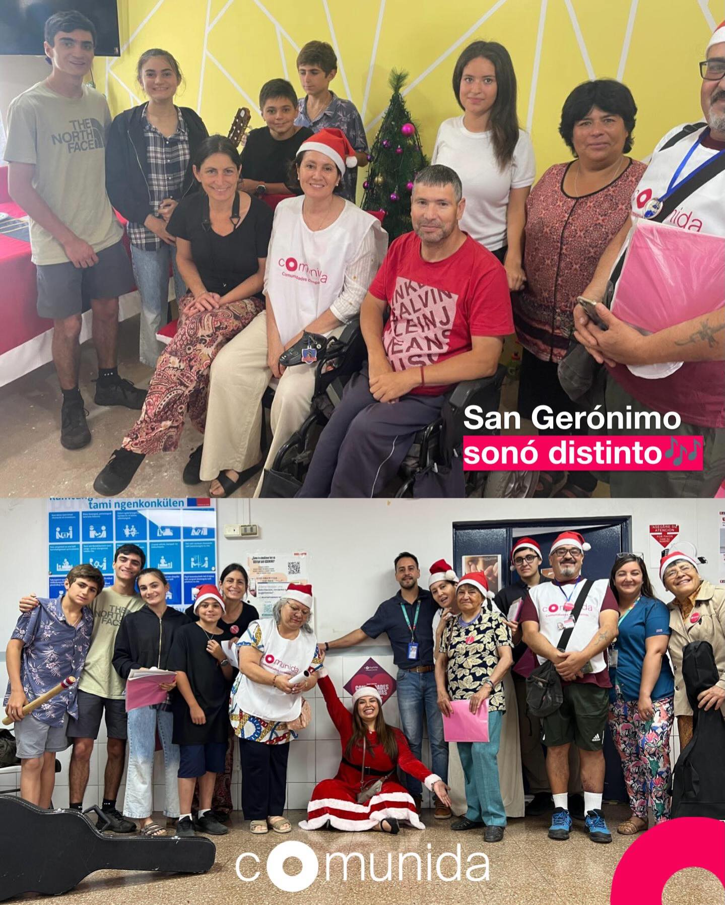🎄✨ Esta Navidad, en San Gerónimo, la música fue mucho más que villancicos. Fue compañía, fue alegría, fue una forma de decir “no estás solo/a”.
Cada visita, cada canción y cada sonrisa abrió una ventana al encuentro y al cuidado compartido.
Gracias de corazón a @anitademussy y su familia por regalar música y presencia, y a las voluntarias y voluntarios de San Gerónimo, por llegar donde otros no llegan y hacer del cuidado un acto colectivo.
Porque el mejor regalo sigue siendo estar y cuidarnos en comunidad 💞