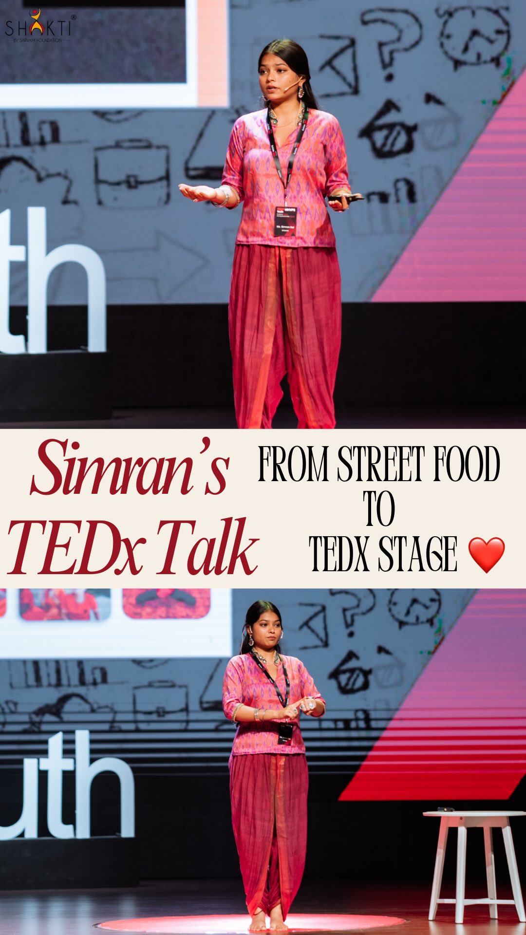 A story of change✨from street food to TEDx Stage❤️😌
#tedx #tedx2025 #motivation