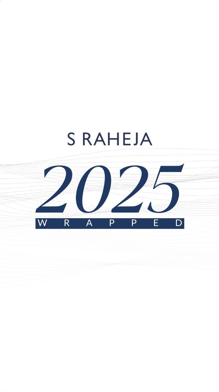 2025, wrapped.
Not a highlight reel. A year of quiet receipts.
Small decisions. High standards. Consistency that compounds.
If it looks effortless, it’s because the work wasn’t.
On to 2026, with intent.
A year of building, on site and beyond it.
Intent, integrity and impact, carried forward.
Happy New Year.
#SRahejaRealty #2025Wrapped #Throwback #BuildingDreams #LuxuryRealEstate