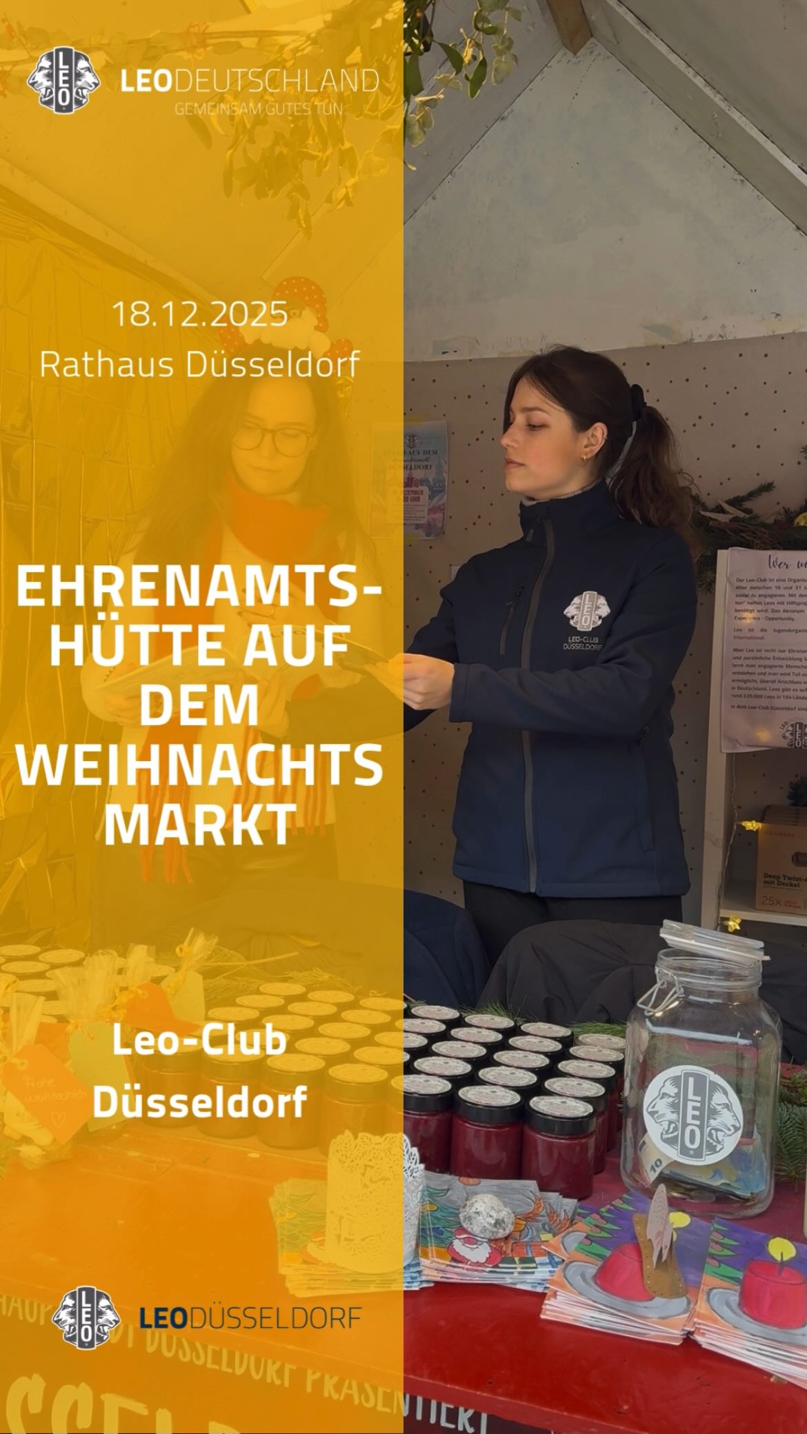 Merry Christmas vom Weihnachtsmarkt Düsseldorf🎄🎅 #leoclub #weserve #gemeinsamgutestun #leoclubdüsseldorf #activity
