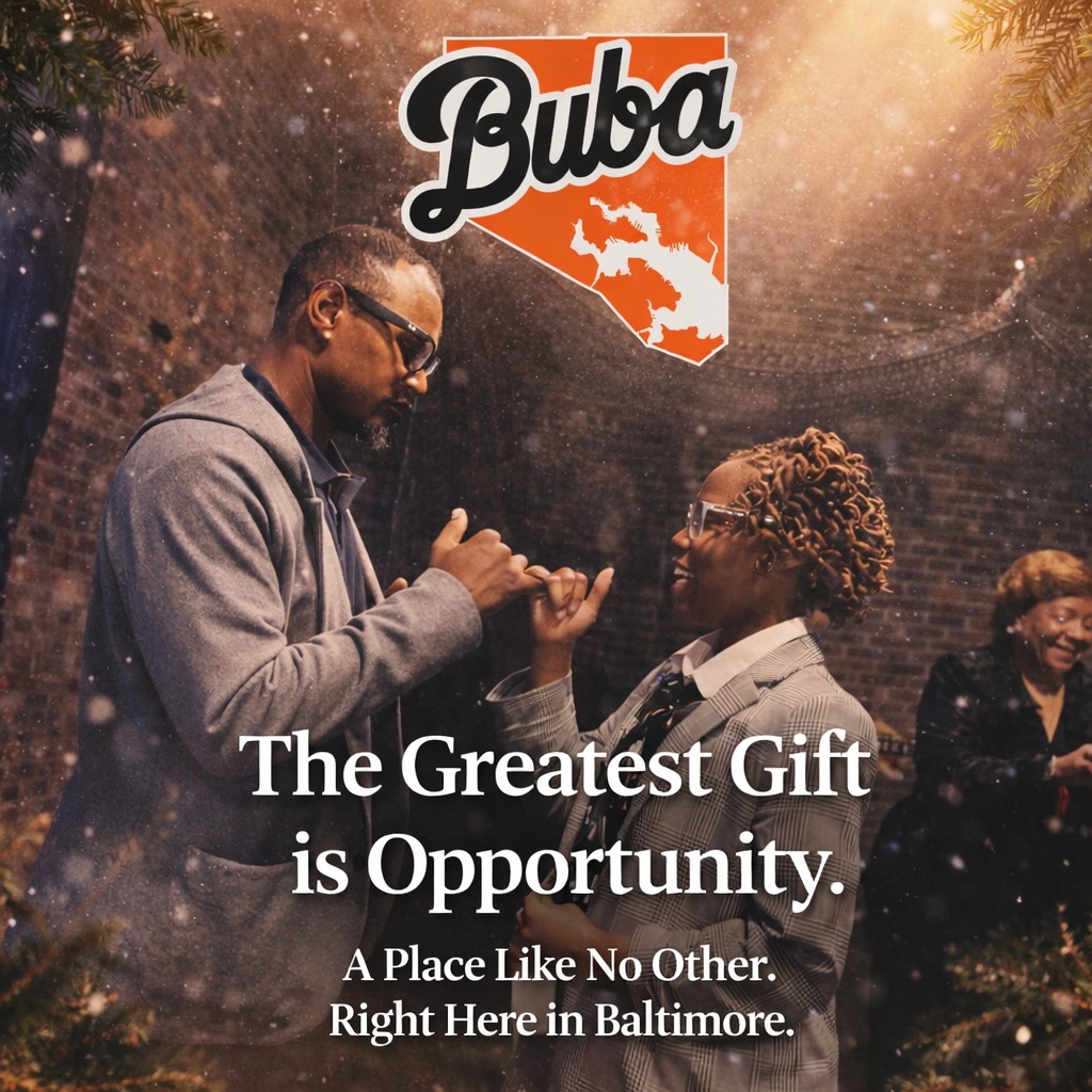 Merry Christmas from all of us at BUBA: Ash, Ckori, Adam, Don, Casey, JR, Charlie, and Andy
This holiday season, we’re reminded that the most meaningful gifts aren’t always wrapped — they’re built through community, belief, and shared purpose. What began in Baltimore as an idea powered not by money, but by people, has grown into something truly special: a place that had never existed before, where access, opportunity, and the love of the game are free and open to all.
BUBA exists because a community showed up — coaches, families, athletes, mentors, and supporters who believed that youth deserve opportunity without barriers. As we celebrate the season of giving, we’re grateful for everyone who helped turn a bold idea into a home for growth, mentorship, and possibility — right here in Baltimore.
Wishing you and your families a joyful, peaceful Christmas. Thank you for being part of the BUBA family.