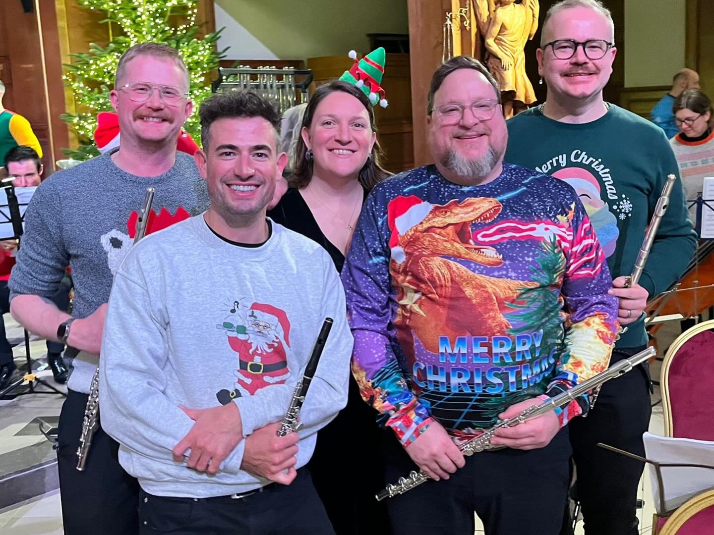 Happy Christmas from all of us at LGSW! 💜🎄🎅
.
.
.
.
.
#lgbtmusic #londonlgbt #lgbtchristmas #prideband #christmasjumper