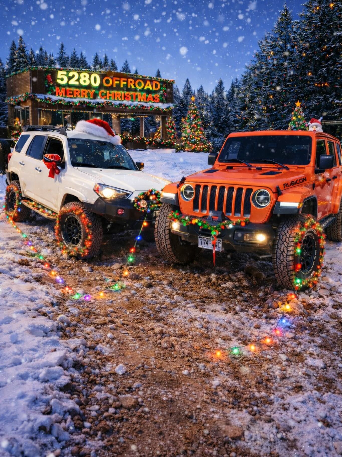 Merry Christmas from the 5280 Offroad Crew
From rocky trails to snow-covered nights, we’re grateful for every mile and every rig that’s rolled with us this year. Whether you’re locked, loaded, or just dreaming of your next adventure - keep it safe, keep it respectful, and keep exploring.
Born at elevation. Forged in mud.
See you on the trail in 2026.
#5280Offroad #OffroadChristmas #OffroadLife #ColoradoOffroad #Gritisearned
