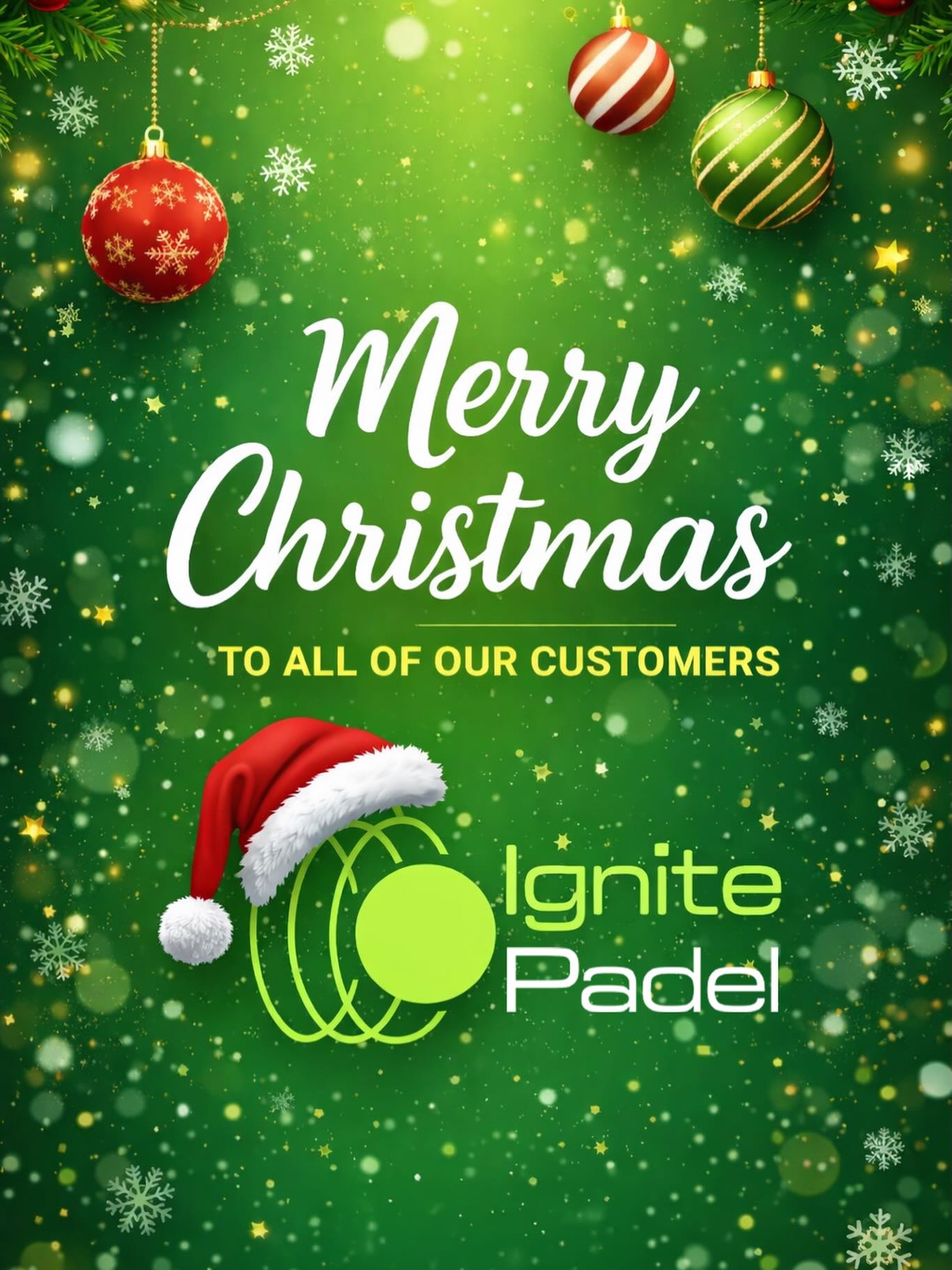 Since we opened our first 6 courts in West Derby 9 months ago, we have been blown away by the support from all our customers! 🎾
With us now operating 23 courts across 3 sites, we haven’t closed a single day since opening, and really didn’t want to close tomorrow either 😅
So from our team to yours - thanks and Merry Christmas everybody 🎅
See you all back on the courts Boxing Day onwards! 🥊