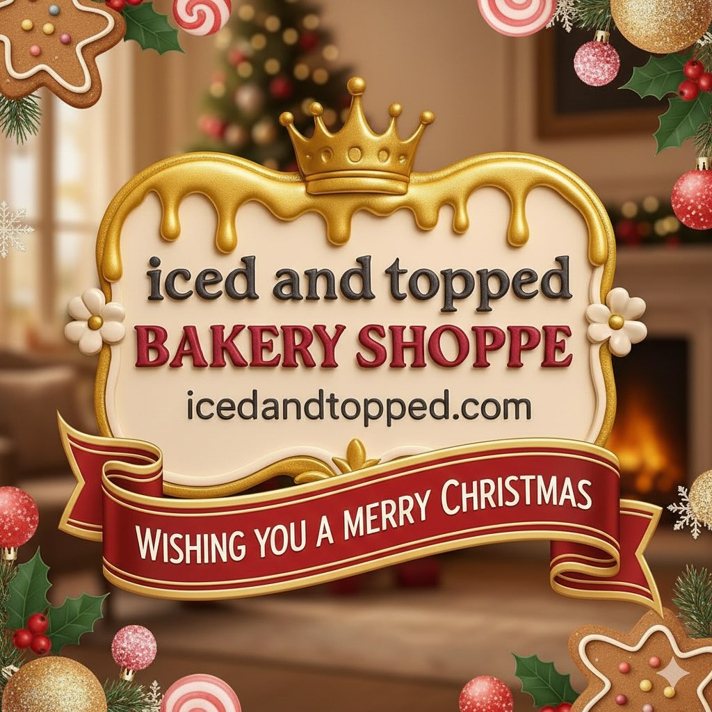 Wishing you and yours the merriest of Christmases!! #icedandtoppedbakery #holiday