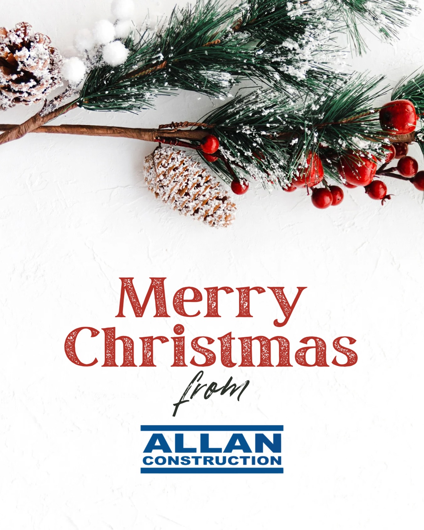 Merry Christmas and Happy Holidays everyone!
#AllanConstruction #Christmas #Holidays