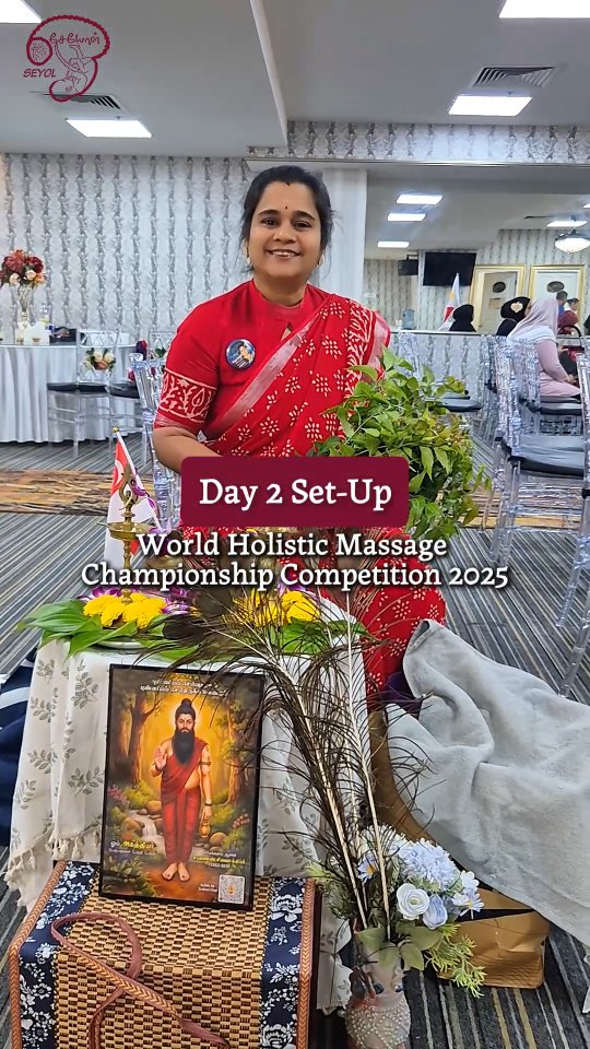 People often ask me why I carry so much with me when I travel for competitions. The truth is, I don’t just carry tools. I carry a lineage with me.
In the world of Varmam massage, we are not just working on the muscles. We are working with the vital energy of the body. To do that with integrity, the environment must be sacred 🪔
Setting up this space at the World Holistic Massage Championship Competition 2025 was my way of bringing the essence of my ancestors into a modern arena. Placing the neem, lighting the brass lamps, and seeking the blessings of Sage Agathiyar, the father of Siddha, grounds me. It reminds me that I am never alone in my work.
Standing there, with my roots 🌿 in one hand and my Singapore flag 🇸🇬 in the other, I felt a deep sense of honour. I was not just there to compete. I was there to illuminate a tradition that has healed for centuries.
#SEYOL #JemmaFrancis #IndianDoulaInSingapore #ConfinementServices #WHMC2025 #WorldMassageChampionship #VarmamMassage #SiddhaMedicine #SageAgathiyar #TraditionalHealing #AncientWisdom #SingaporeHealers #HolisticWellness #EnergyHealing #MassageTherapy #CulturalHeritage #SpiritualRituals #HealersJourney #SGMoms #SingaporeWellness #NurturingExpert #HealingHands #SuccessMindset #WomenInBusiness #SingaporeToTheWorld #Lineage #SacredSpace #PostpartumCare #MindfulPractice