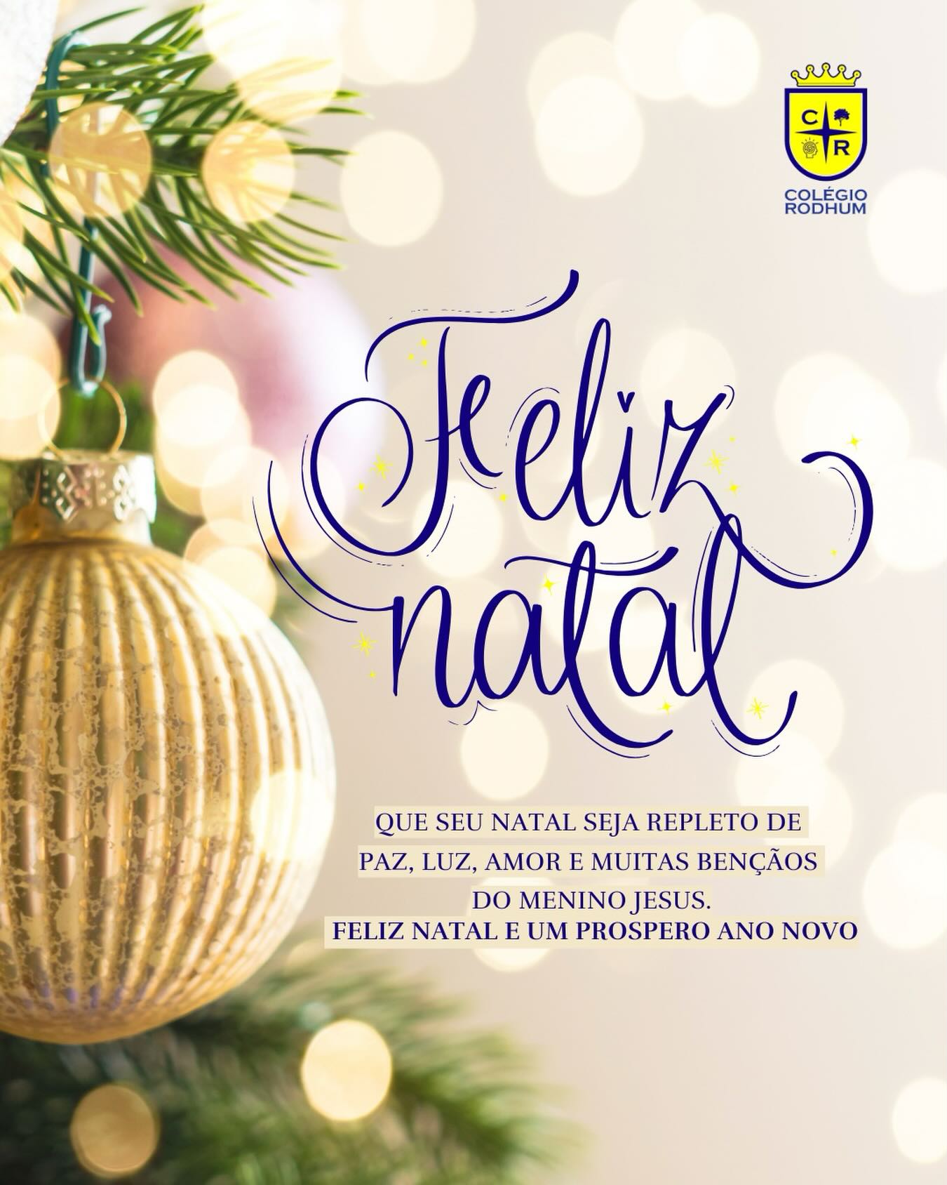 Neste Natal, o Colégio Rodhum agradece a cada família, aluno e colaborador por fazer parte da nossa história.
Que esta data seja marcada por amor, união, esperança e momentos especiais em família.
Desejamos um Natal iluminado e um novo ano repleto de aprendizado, conquistas e sonhos realizados.
Feliz Natal!
💙📚🎄✨
#NatalRodhum #ColégioRodhum #EducaçãoComValores #FelizNatal