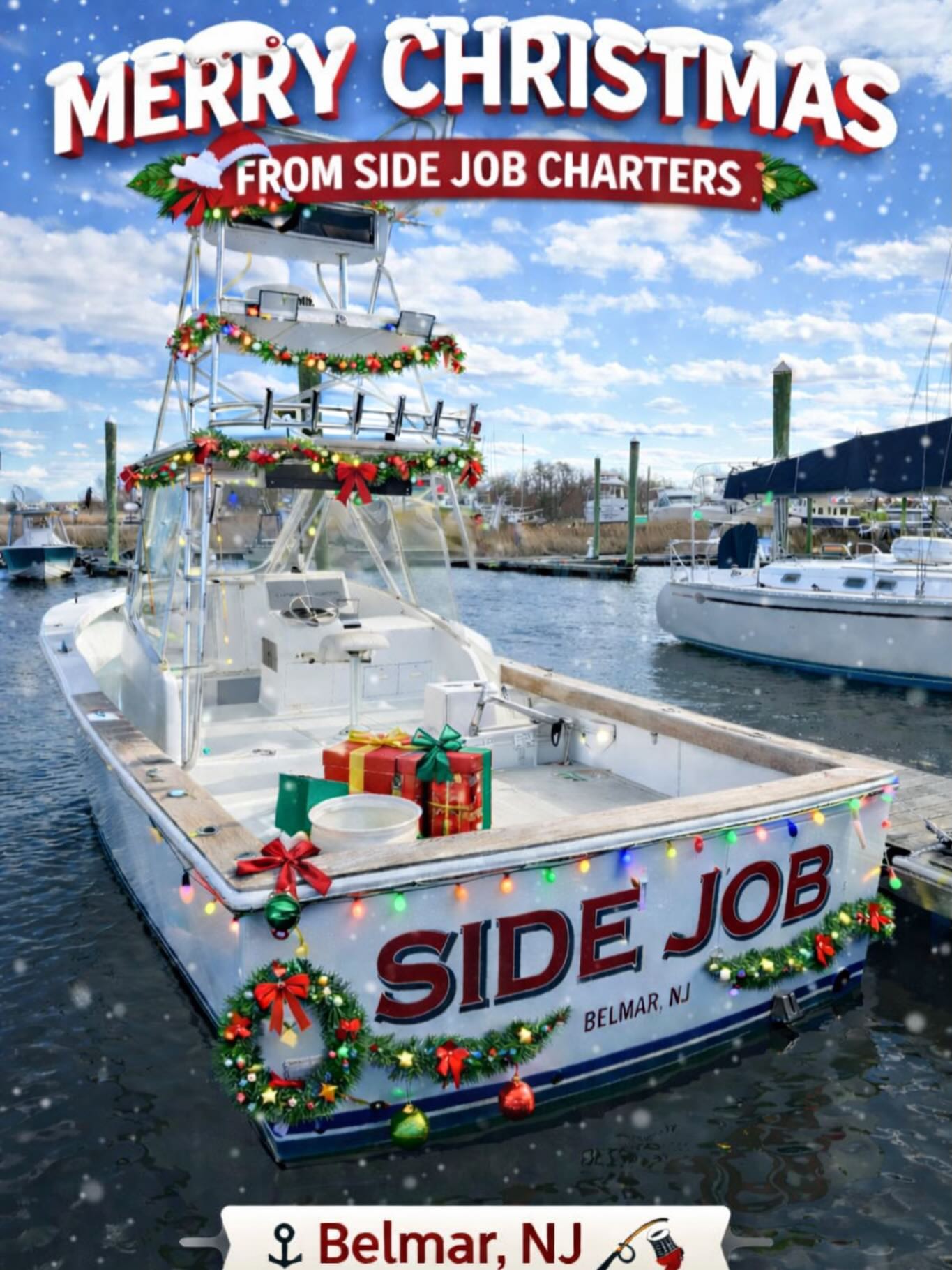 Merry Christmas from Side Job Charters!