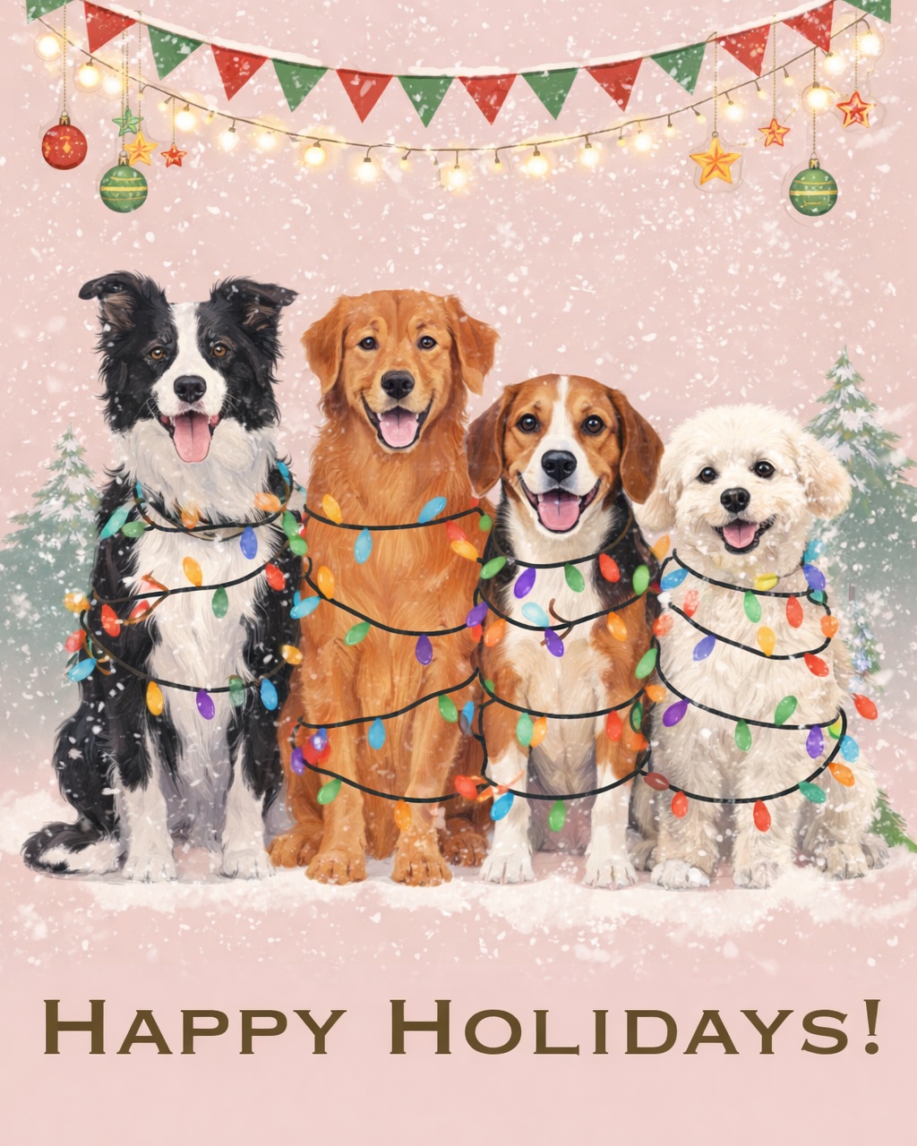 ✨ Happy Holidays from all of us to all of you! ✨
To our amazing pet parents and our sweet puppy friends—thank you for trusting us with your pups, their care, and their hearts this year. We’re so grateful to be part of your journey and to celebrate this joyful season together. Wishing you cozy moments, wagging tails, and lots of love 🐾💛