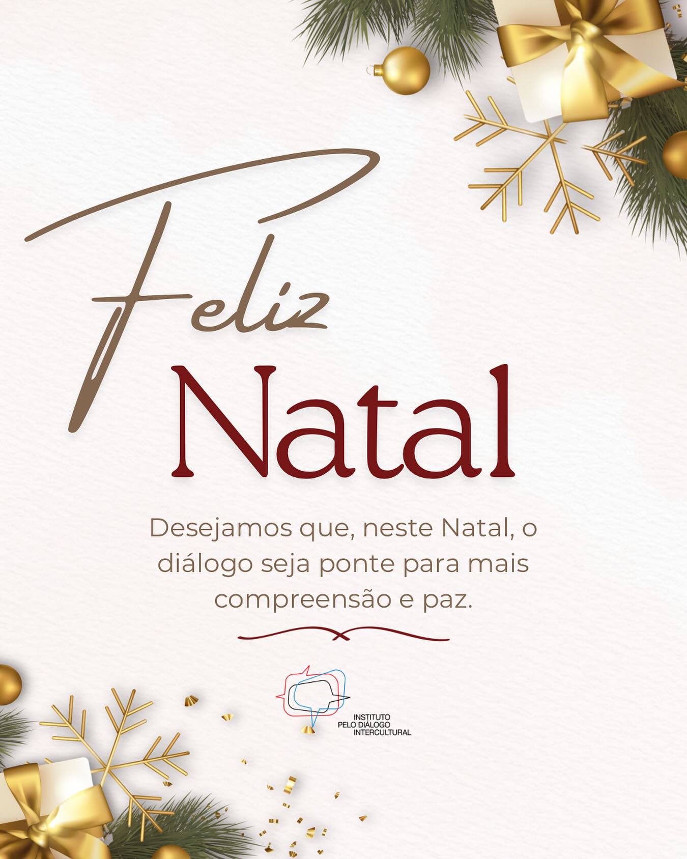 Desejamos um feliz Natal a tod@s! #dialogo #paz