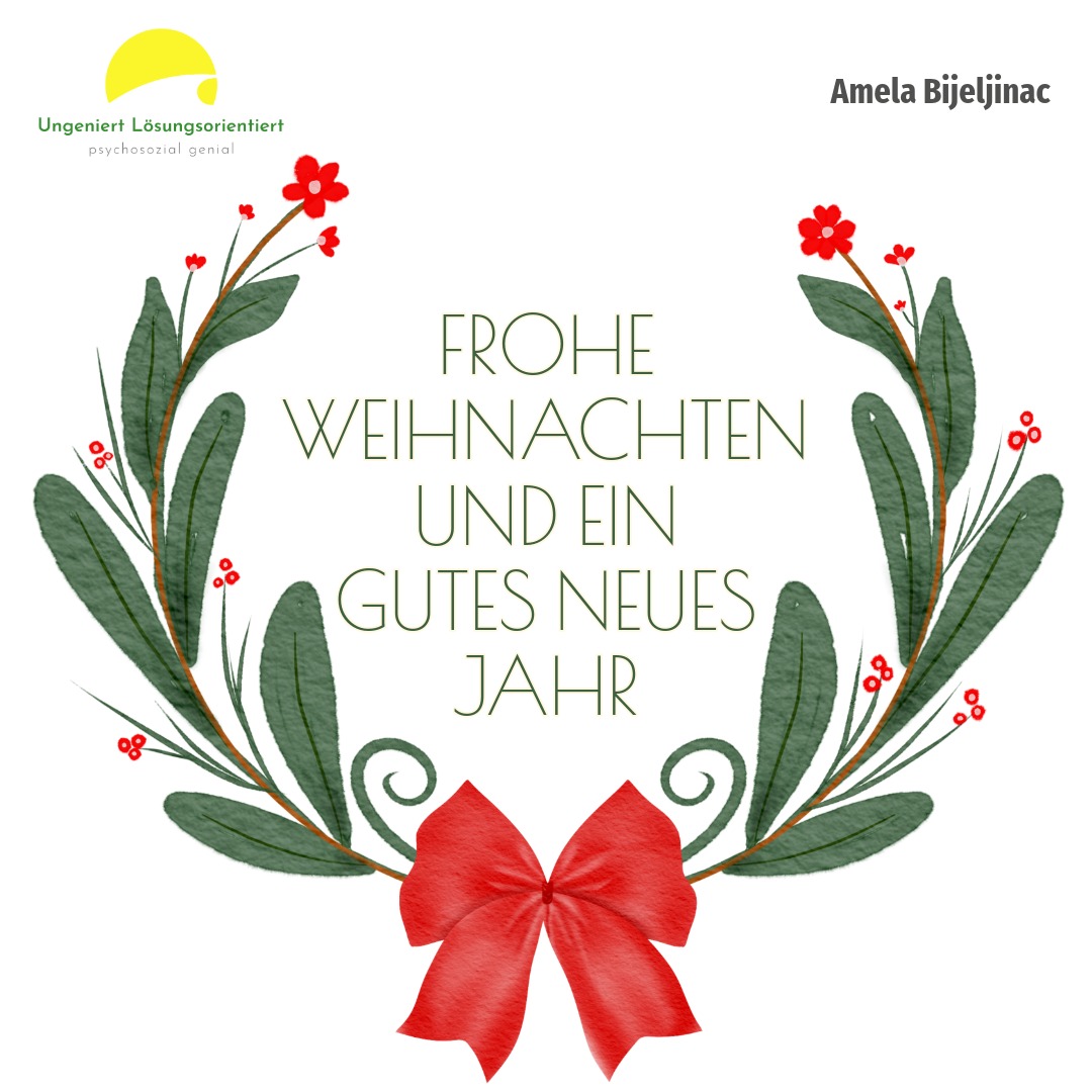 Schöne Feiertage und eine erholsame Zeit.
Liebe Grüße, Amela