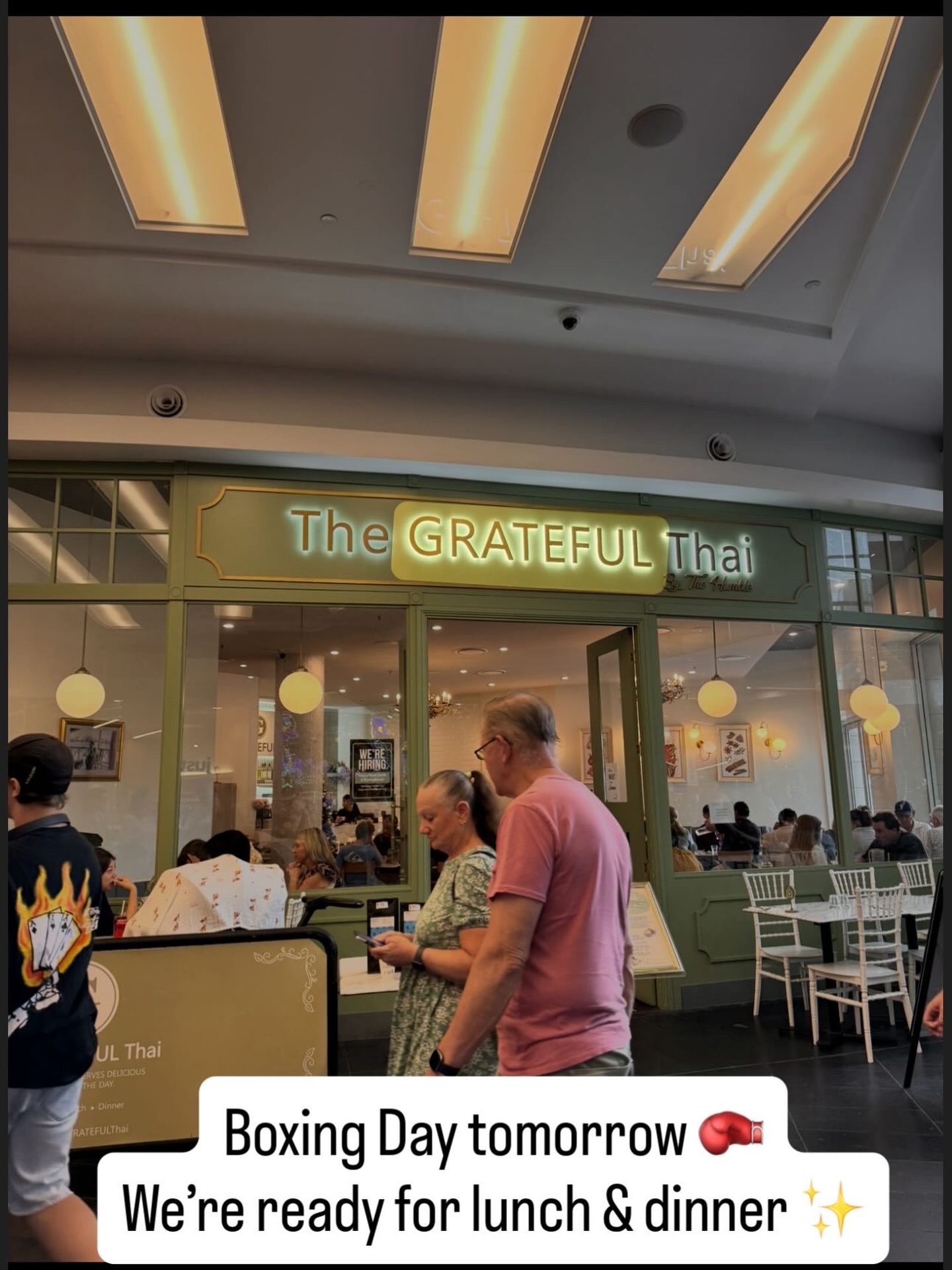 Boxing Day is almost here!
Join us for lunch or dinner ๐ฅ
#thegratefulthai
#charlestownsquare