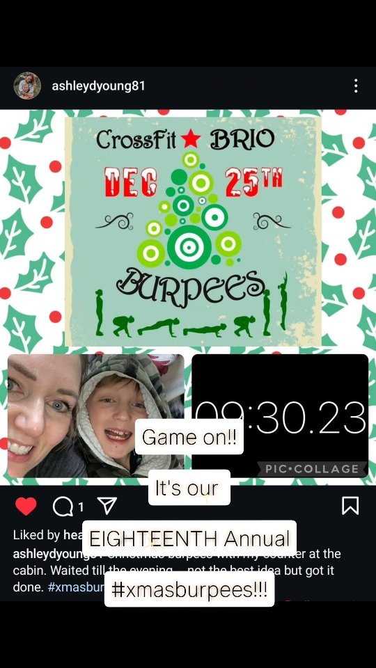Ho ho here comes our favorite @crossfitbrio tradition of all:
150 burpees, for time on Christmas Day
The beauty of this beauty is it can be done ANYWHERE, literally just you and the floor. It takes about 15-20 min, and can be done under 10 if you really try hard. There are two types of people out there: those that look at this WOD and say 'god no!', and those that see it and say 'let's frickin go' (or even just 'okaaay fiiiiiiine'). If you're of the latter, you're one of us and we love you ☺️
Tag us in your sweaty selfies and #xmasburpees! We love to see it!!!
#merrychristmas #fitmas #crossfit #crossfittersarethebestkindofcrazy