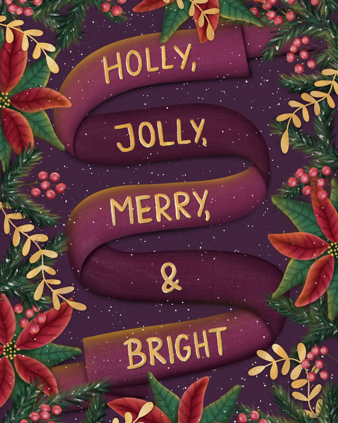 I hope you all have a Christmas time with your family and friends.
This plum ribbon design might be one of my favorites from the whole collection. I loved adding all the pine and poinsettia details around it.
For surface pattern design collaborations, please contact me directly at design@franzispeer.com or through my agency @advocateart01
#christmas #merryx-mas #holidays #seasonalart #licensing #artlicensing #freelanceillustrator #artistsofinstagram #greetingcarddesigns #illustrationartists #trendingart #illustrators #artists #surfacedesigners