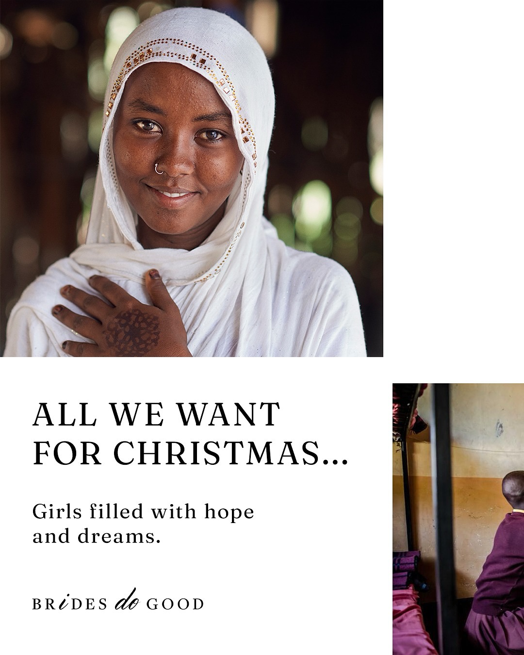 All we want for Christmas?
Girls filled with hope and dreams for their future.
While we face challenges, heartbreaks, and setbacks, we are also incredibly fortunate. The world is full of seeds ready to sprout, each one holding the promise of a more colorful, safe, and just future.
Join us in supporting organisations doing the work on the ground to ensure girls all around the world have the future they deserve.
@tooyoungtowed
@ikwro
@girlsnotbrides_
@planinternational
@unicef