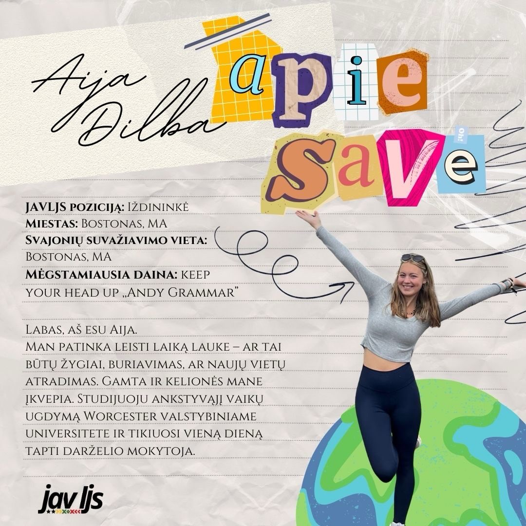 👏MEET THE VALDYBA👏
LAYA position: Treasurer
Hometown: Boston, MA
Dream Suva Destination: Boston, MA
Favorite Song: Keep Your Head Up - Andy Grammar
Hey, I’m Aija. I’m the new LAYA treasurer. I love spending time outdoors—whether it’s hiking, sailing, or exploring new places. Nature and travel keep me inspired.🌿⛵✈️ I’m studying Early Childhood Education at Worcester State University and hope to become a kindergarten teacher!