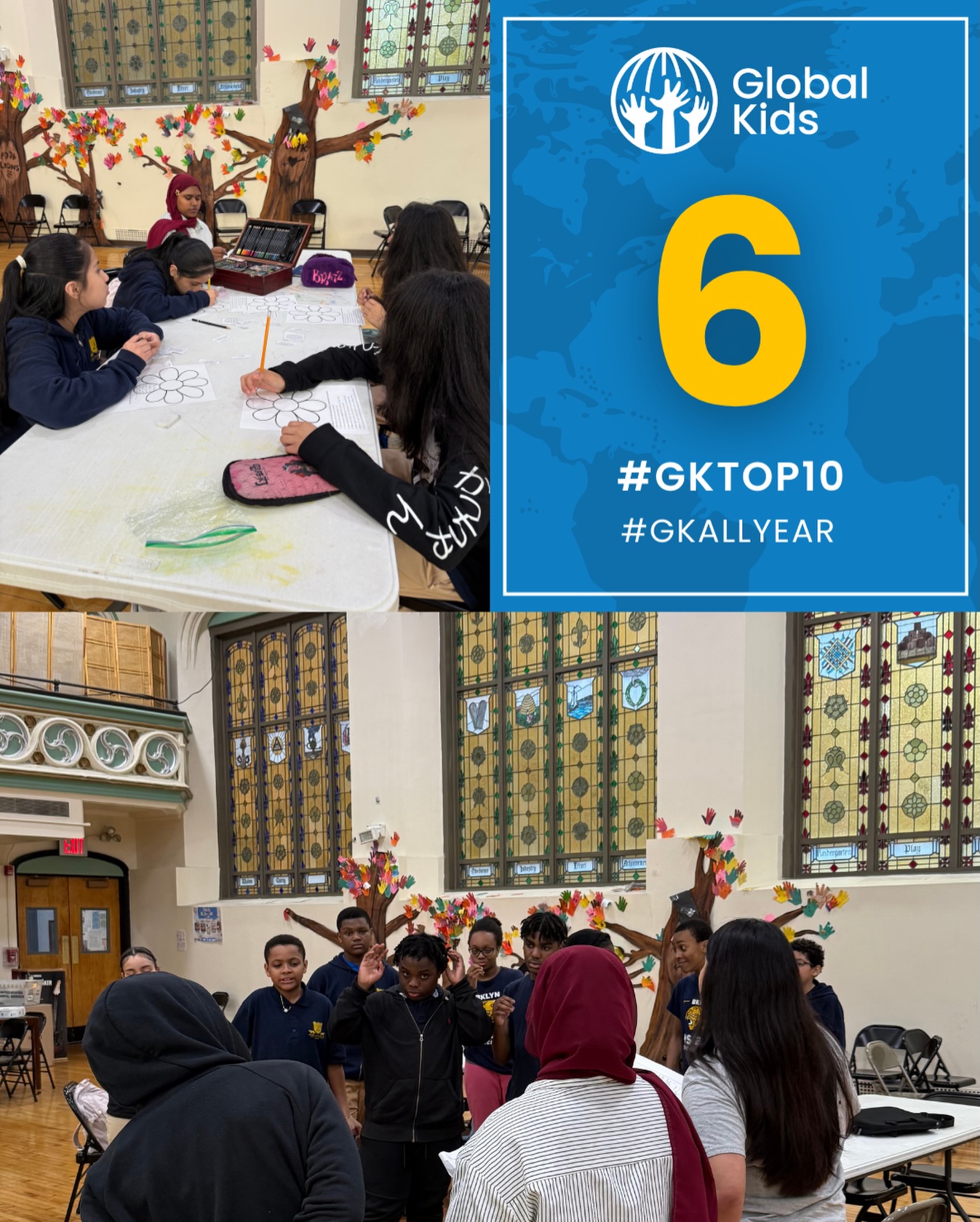 M.S. 266 Park Place Community Middle School, students engaged in mental health awareness workshops led by Global Kids youth leaders. Through guided conversations and activities, students explored self-awareness, support, and advocacy — reinforcing the importance of social-emotional wellness and peer connection. This experience highlighted the power of youth leadership in creating spaces where mental health is openly discussed and supported.
#youth #celebrate #GKAlIDay #empowerment #future #leaders #youthvoices #nycnonprofit #leadership