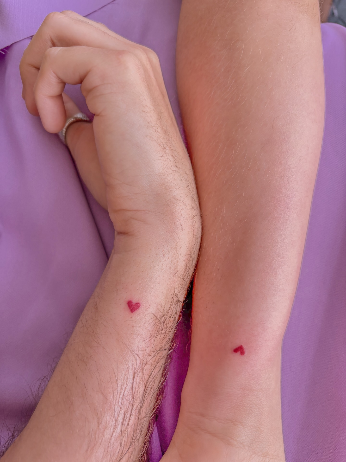 matching little hearts 💕