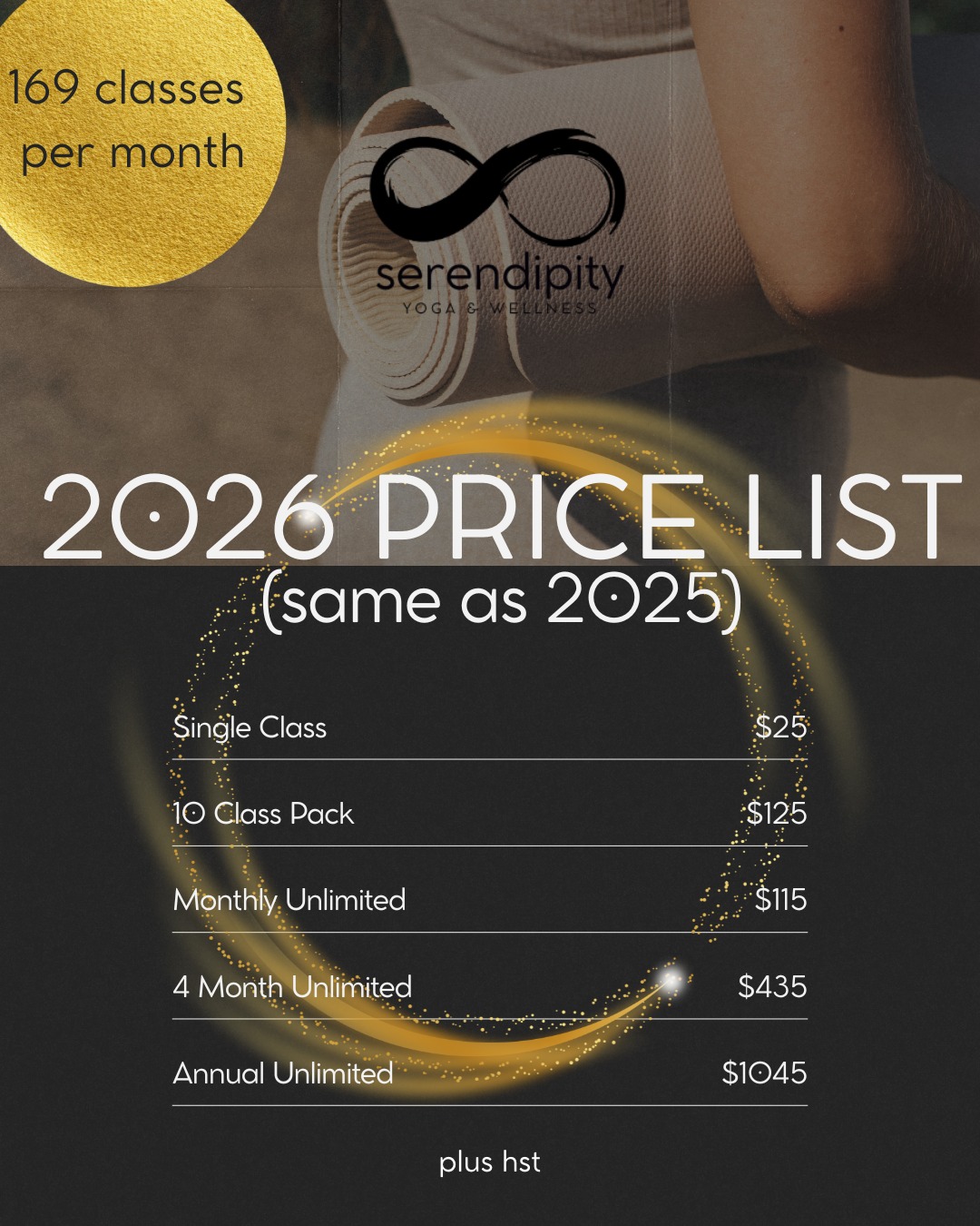 No price increase.
Our rates at Serendipity Yoga remain exactly the same in 2026 as they were in 2025.
This is our home town, and we believe health, wellness, movement, and community should be accessible to the people who live here.
Across our two studios in Bloomfield and at The Armoury in Picton, plus twice-weekly practices at the Legion in Wellington, we offer approximately 42 practices every week.
That’s 169 opportunities each month to move, breathe, rest, and reconnect, including a monthly full moon Yoga Nidra.
More choice. More consistency. The same commitment to affordable, community-centred yoga.
#serendipityyoga
#yogapec
#healthymovementyourway
#accessiblewellness