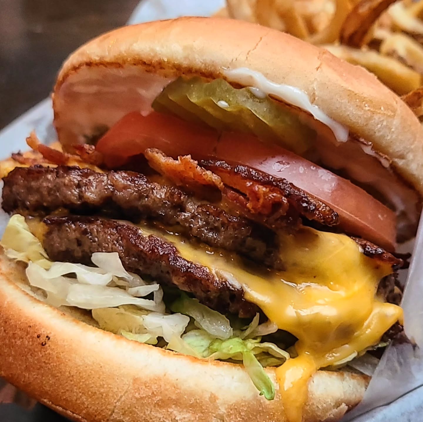 Double #Cheeseburger with #bacon