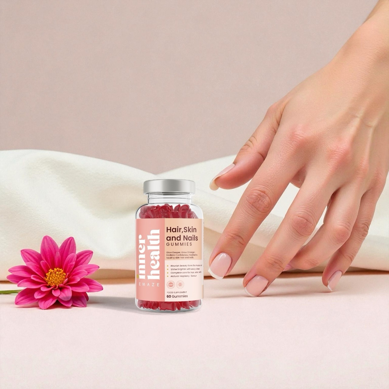 Healthy hair, strong nails, and glowing skin don’t start in the mirror they start within.
Hair, Skin & Nails gummies are designed to support the body’s natural building blocks, especially during times of stress, hormonal change, ageing, or nutritional gaps.
benefits:
• Supports collagen production helping maintain skin elasticity and firmness
• Strengthens brittle nails supporting growth and resilience
• Encourages healthy hair growth from the follicle, not just the ends
• Supports skin barrier health for a clearer, more balanced complexion
• Ideal during busy or high-stress periods when internal support matters most
🍓 Why gummies?
They’re easy to take, gentle on the stomach, and perfect for daily consistency
£12.95 incl 🚚
www.emazeinnerhealth.co.uk