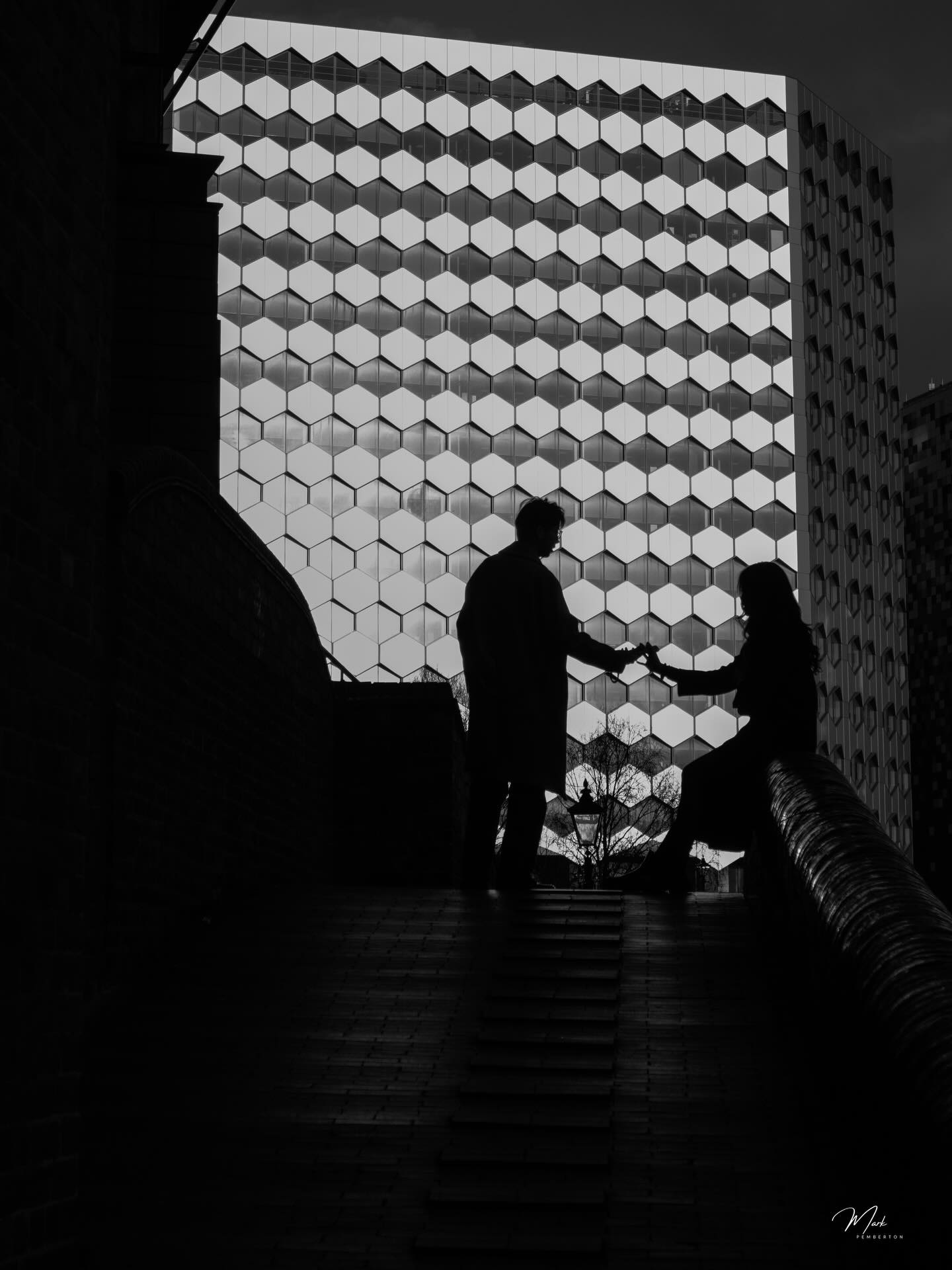 Shadows and silhouettes in Birmingham #bnwstreetphotography #igersbirminghamuk #bbc_midlands #bnwphotographer