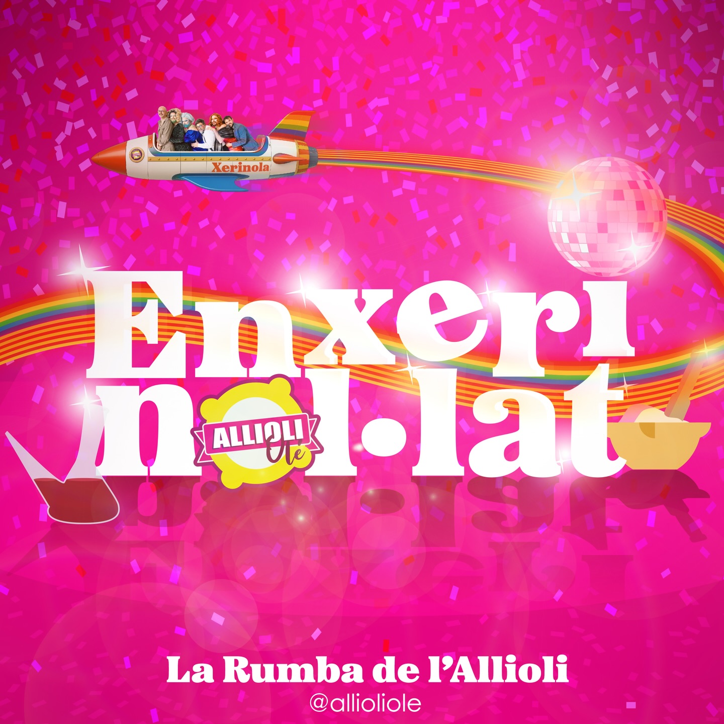 La nostra rumba 🎶 ja està disponible al Spotify perquè t’enxerinol·lis aquest Nadal!
Dóna-li al Play ▶️ i balla 💃 amb la millor salsa catalana!
Productor: Rodrigo Chávez Acuña
Arranjador: @miquelcubero
Compositor, veu i lletrista: @elageminada
Disseny portada: @misterandreu
També ens trobaràs a les teves stories d’IG, Tik Tok i comprar la cançó a ITunes ✨
#rumba #xerinola #allioliole