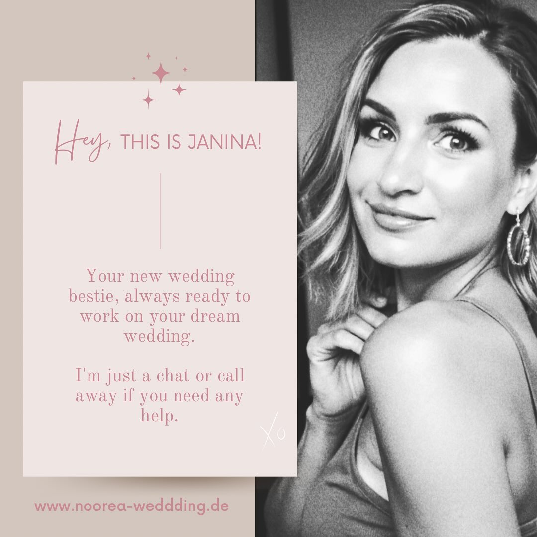 Hi, ich bin Janina ✨
Seit 2018 begleite ich Bräute an ihrem großen Tag – und jedes Lächeln, jede Träne der Freude, jeder Moment voller Liebe hat mich inspiriert. Diese unvergesslichen Augenblicke möchte ich für jede Braut erlebbar machen. 🫶🏻
Nach langer Arbeit und viel Herzblut darf ich endlich mit euch teilen, das mir ganz besonders am Herzen liegt und woran ich die letzten Wochen gearbeitet habe : Noorea✨
Noorea ist kein Wedding Planner, sondern meine exklusive Vermittlung von Hochzeitsdienstleistern – maßgeschneidert, stressfrei und kostenfrei. Für Brautpaare bedeutet es, genau die Partner zu finden, die ihren Traumtag so gestalten, wie sie ihn sich wünschen. Für Dienstleister bedeutet es, hochwertige Anfragen von Paaren zu erhalten, die sie dabei unterstützen, ihre eigene Vision von unvergesslichen Hochzeiten wahr werden zu lassen.
Dieses Projekt ist für mich mehr als Arbeit – es ist mein Herzstück, meine Leidenschaft und mein Beitrag dazu, dass euer großer Tag stilvoll, entspannt und unvergesslich wird. 💍✨
#Noorea #Hochzeit #Braut #WeddingDay #Hochzeitsplanung #vintagewedding
#StressfreiHeiraten #StuttgartWedding #StuttgartBraut #HochzeitInStuttgart #WeddingPlannerStuttgart #Hochzeitsdienstleister #BrautInspiration #WeddingInspo #Hochzeitsnetzwerk #Braut2026 #WeddingLuxury #Hochzeitsideen #HochzeitsplanungLeichtGemacht
Heiratest du 2026/2027