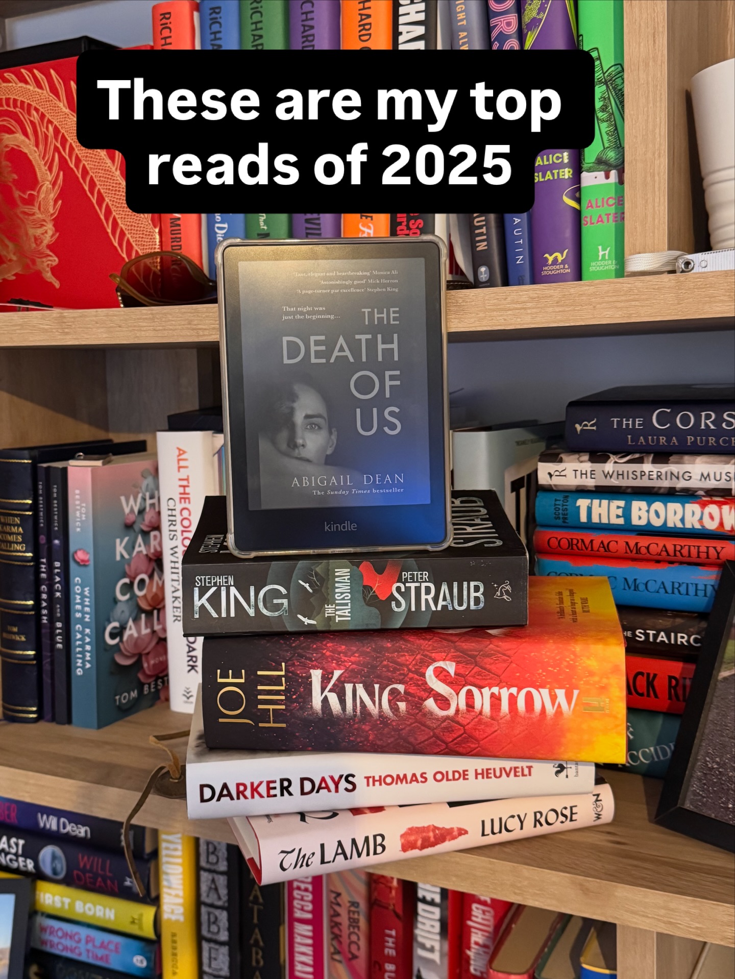 My top reads of 2️⃣0️⃣2️⃣5️⃣
I didn’t quite hit my reading target for the year - I’ve got two particularly chunky books to blame for that - but I’ve read some bangers this year.
Compared to previous years, this list is made up largely of horror reads. The best book I’ve read this year will stay with me for some time.
@lucyrosecreates @thomasoldeheuvelt @joe_hill @abigailsdean 👏
#2025bookreleases #bookrecommendations #horrorbookstagram #bookstagrammer