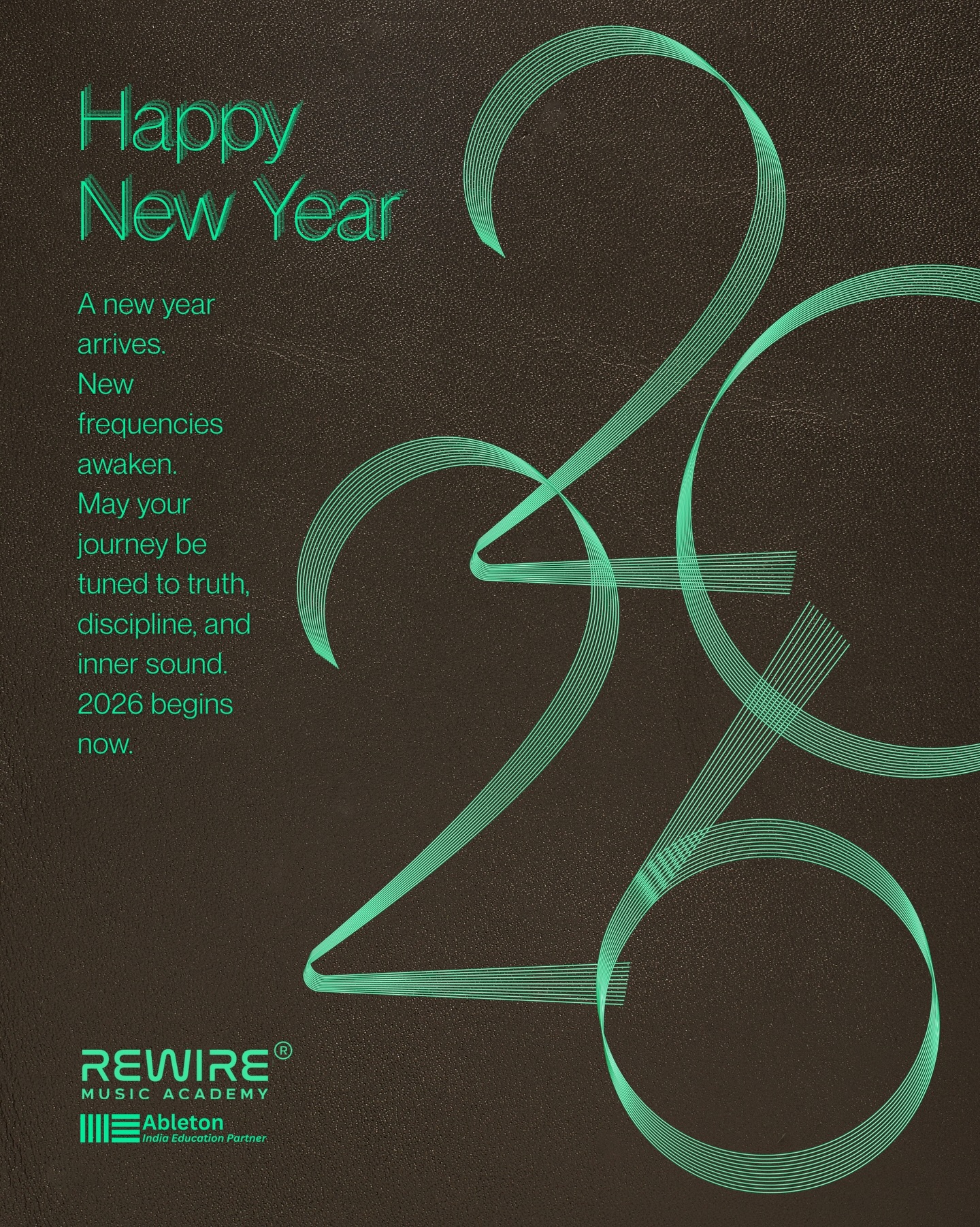 A new year arrives. New frequencies awaken. May your journey be tuned to truth, discipline, and inner sound. 2026 begins now.
.
.
.
.
#happynewyear2026 #rewiremusicacademy #production #djing