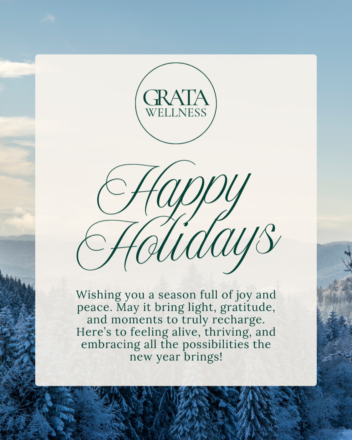 This holiday season, let’s honor the light…
The light in the world, and the light within us.
May it guide us back to what nourishes us, grounds us, and helps us feel truly alive. And may it allow us to shine light wherever there is darkness🌟