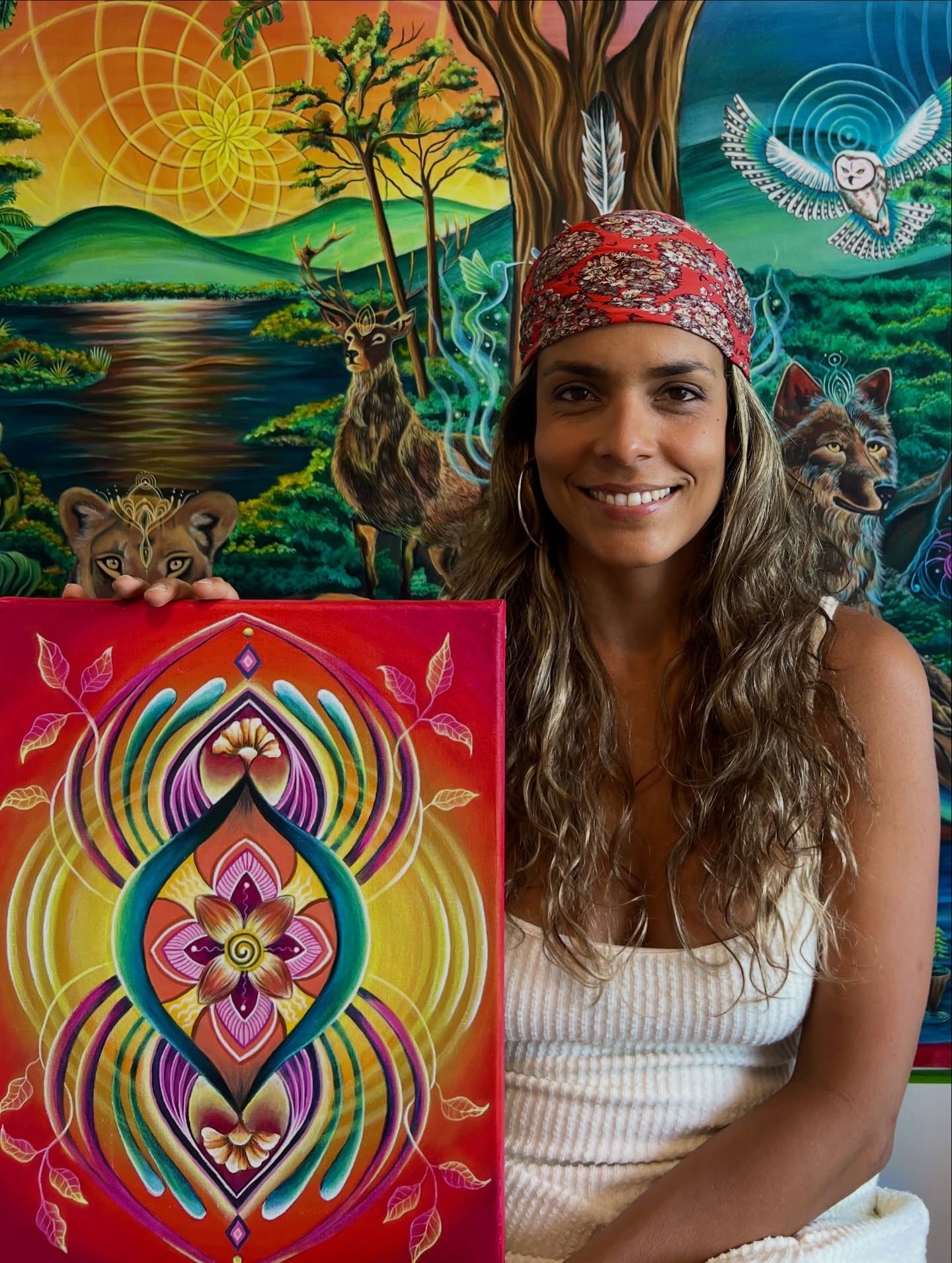 Before the year comes to an end, I would like to share a message inspired by this painting, Awakening the fire.
Fire represents transformation , the force that burns away what no longer serves, transmutes pain into wisdom, and awakens inner power. 🔥
So often, we need to awaken the fire that lives within us, a fire that, at certain moments in life, feels dimmed, almost extinguished, simply waiting for us to reignite the spark so it can illuminate our path.
This painting is a reminder for those who may be feeling unmotivated, caught in comparison, or reflecting on how challenging 2025 has been.
💫 Remember: challenges and resistance are the great alchemy of this game we call life. Without resistance, consciousness cannot evolve.
Remember that you are the alchemy,
and that you have the power to reignite the flame within you at any moment.
Awakening the Fire 🔥
If you connected with this Original Painting and would like to take this fire amulet home to remind you about your own inner power, please check my website. ❤️
Much love,
Kaina