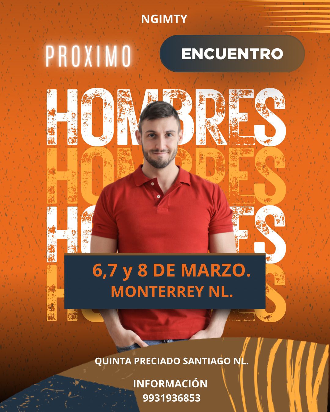 Primer encuentro de hombres en Monterrey Nuevo León los días 6,7 y 8 de marzo.
Será un tiempo de sanidad, liberación, restauración, llenura de la presencia de Dios en tu vida.
Este encuentro marcará un antes y un después en tu vida hombre, no te lo puedes perder.
No te lo puedes perder, ¡te esperamos!
-———
#encuentrosngiglobal #encuentro #transformacion #encuentrosngi
#ngimty #encuntrosconDios #monterrey #ngiglobal #mexico