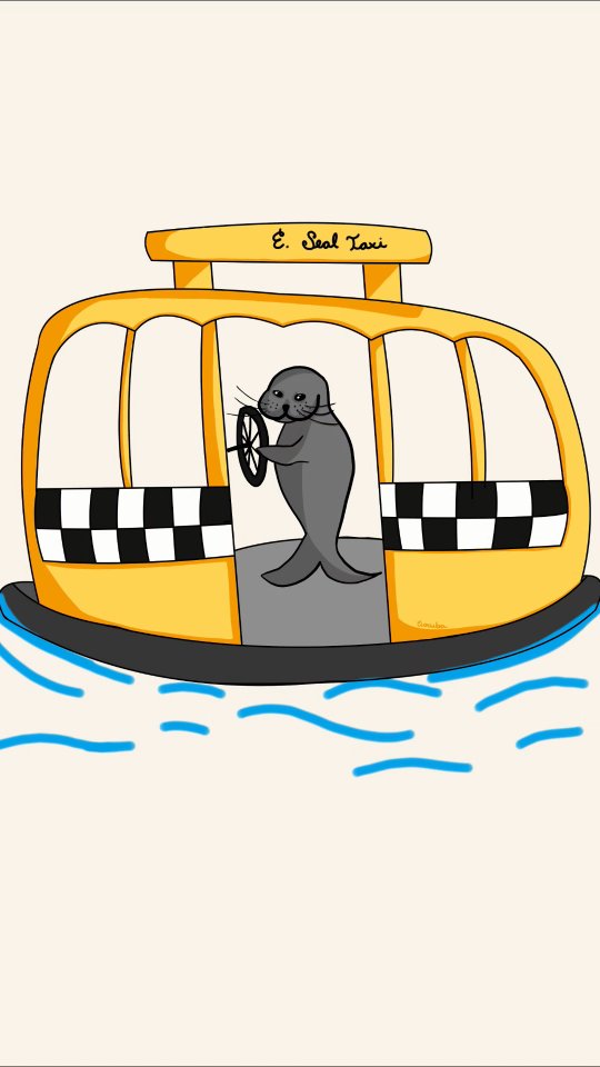 Backstory: Emerson is a young elephant seal who, every moulting season, leaves the open ocean and shows up in Victoria, BC.
Wildlife officials relocate him to quieter, more “appropriate” beaches, and Emerson repeatedly swims back to the city anyway, sometimes in just days.
This illustration imagines Victoria’s most persistent elephant seal as the captain of his own Water Taxi.
Original illustration available as a printed tee.
Each purchase supports artists, one story at a time.
Find this product on imblossom.ca
#IllustrationArt
#SupportIndependentArtists
#EmersonTheSeal
#VictoriaBCArt
#illustration