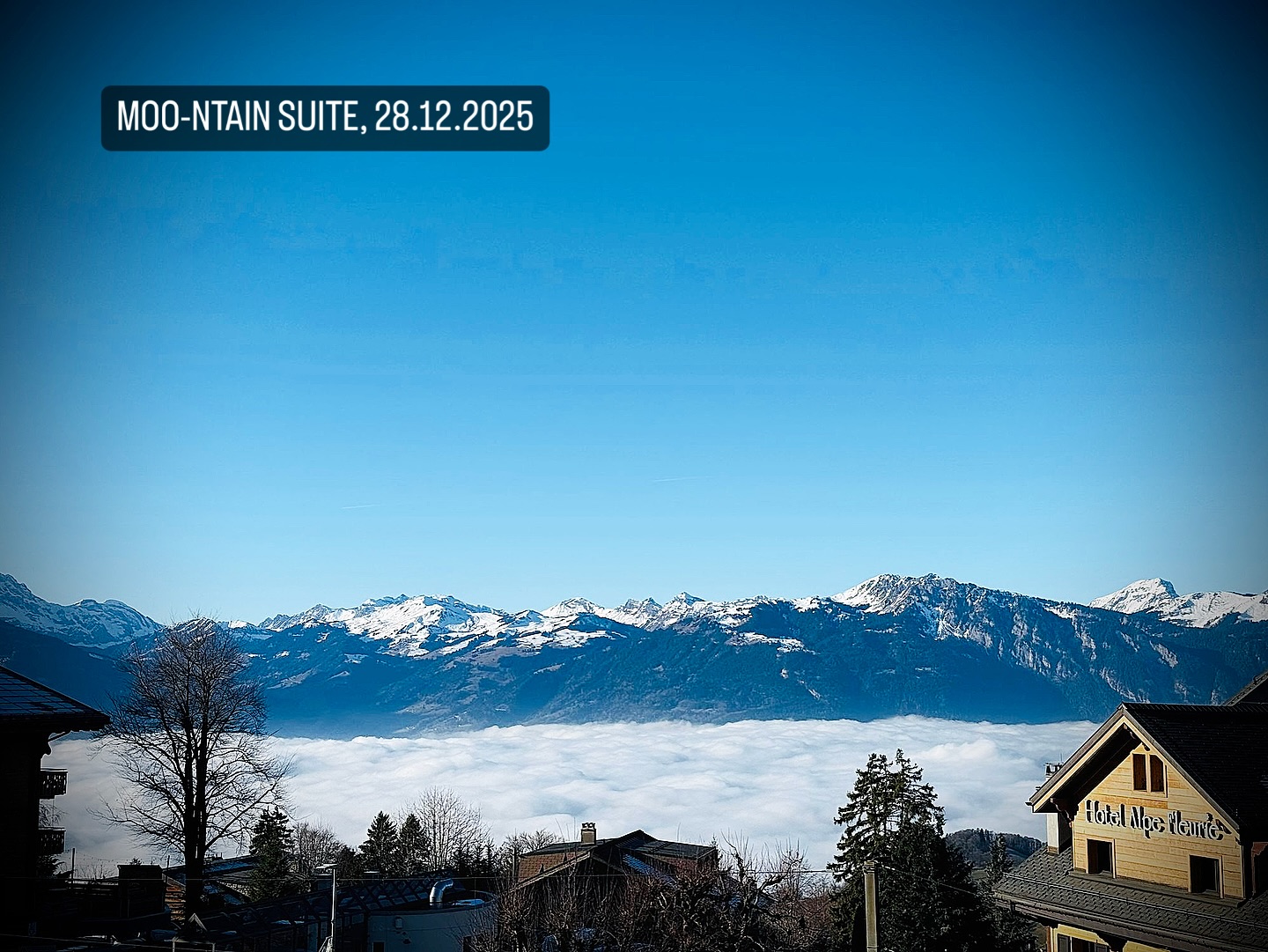 Enjoy breathtaking views from the balcony of the Moo-ntain Suite, overlooking the majestic alpine peaks, lush valleys, and charming Villars-sur-Ollon village below - a perfect spot to sip your morning coffee or unwind at sunset.
#MooNtainSuite #VillarsSurOllon #AlpineGetaway #MountainRetreat #swissalpineescapes #RusticLuxury #TravelSwitzerland #MountainViews #FireplaceMoments #SereneEscape #SelfCatering #AlpineAdventure #LuxuryStay #CharmingInteriors #VacationInTheAlps