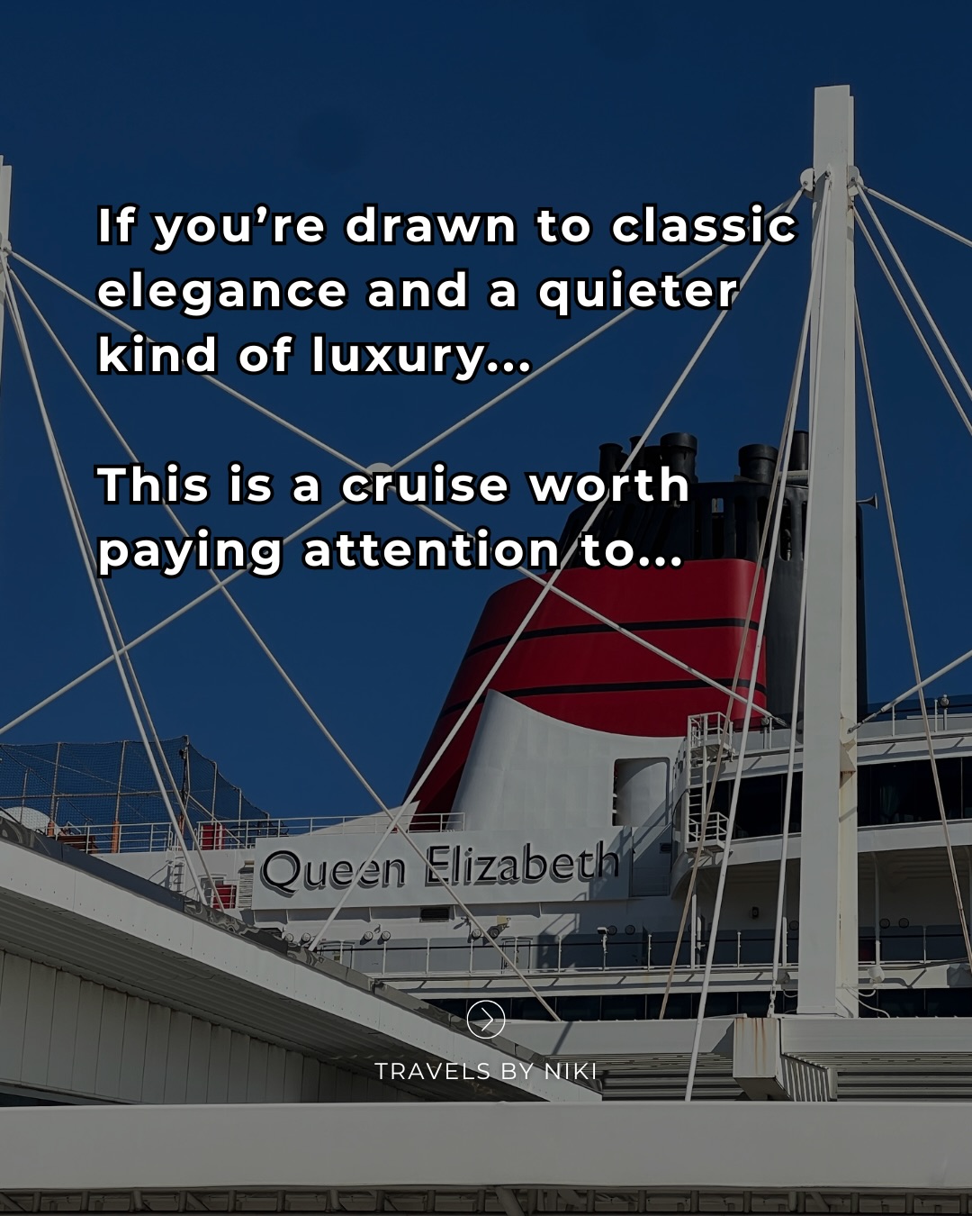 Some vacations are about doing more. Others are about finally feeling less rushed.
Cunard’s Queen Elizabeth is designed for travelers who don’t need constant stimulation to feel like they’re getting their money’s worth.
It’s a more refined, intentional way of cruising — one that prioritizes comfort, space, and pace over packed schedules and loud pool decks.
🌤Think slow mornings with coffee and ocean views.
🙆♀️Long, uninterrupted conversations.
🍱Meals that feel like an experience, not a reservation you’re racing to make.
🩵Beautiful spaces meant to be enjoyed, not rushed through.
This isn’t the kind of cruise where you’re hopping from activity to activity all day.
It’s about settling in, finding your rhythm, and actually relaxing while you travel. 💆
And no, Cunard isn’t for everyone.
If you’re curious whether Cunard’s Queen Elizabeth matches how you like to experience a cruise, send me a message and let’s talk it through.
.
.
#cunard #cunardcruise #cunardcruiseline #cunardqueenelizabeth #cruiseship