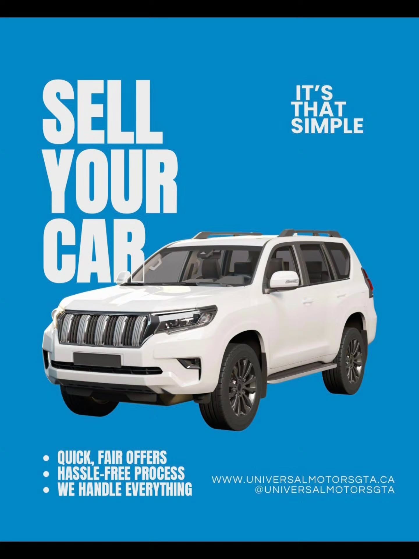 Wondering what your car is worth? 🚘📈
Get a real offer in minutes. Link in Bio
#instantcash #Mississaugadealership #UniversalMotorsgta #gtacardeals #Torontocars