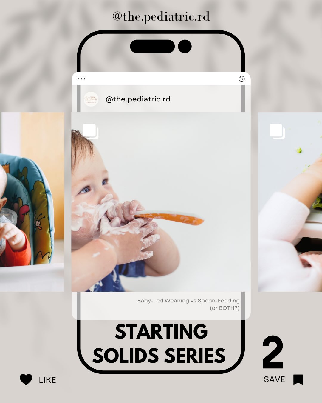 Part 2 of my starting solids series-feeding methods!! After we understand what a baby being developmentally ready for complementary foods looks like (post 1) it’s important to understand the different ways we can offer solids.
Feeding methods aren’t all-or-nothing. Both baby-led weaning and spoon-feeding can support healthy development when done responsively. The best approach is the one that supports your baby’s skills, nutritional needs, and your family’s comfort.
#thepediatricRD #dietitianoahu #babyledweaning #startingsolids