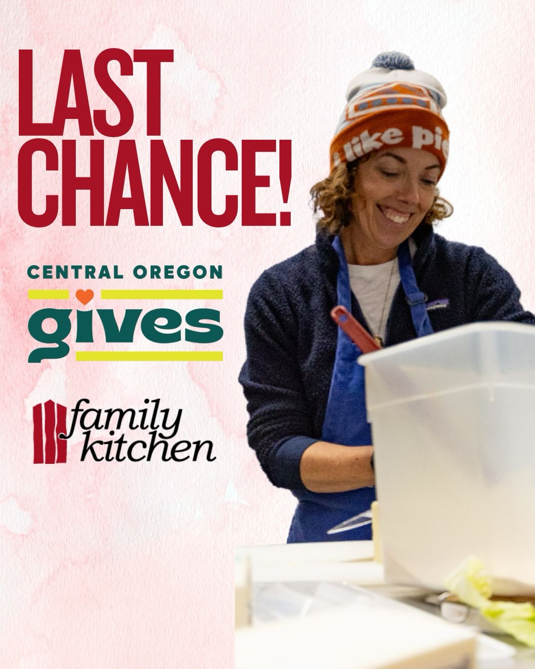 🚨 LAST CHANCE! 🚨
The Central Oregon Gives campaign wraps up this week and we have been so grateful for the way this community has shown up. This time of year usually comes with more diners welcomed and served, so your support makes a huge difference as we feed everyone who walks through our doors. We encourage you to take advantage of this week’s prizes and we can’t say it enough - thank you for your generosity ❤️
