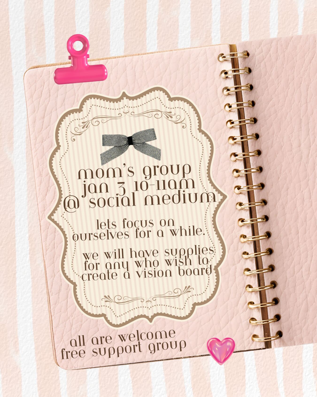 Join us to chat, support, vision board
& you can stay after for adult craft time for only $5- it’s literally such a good deal.